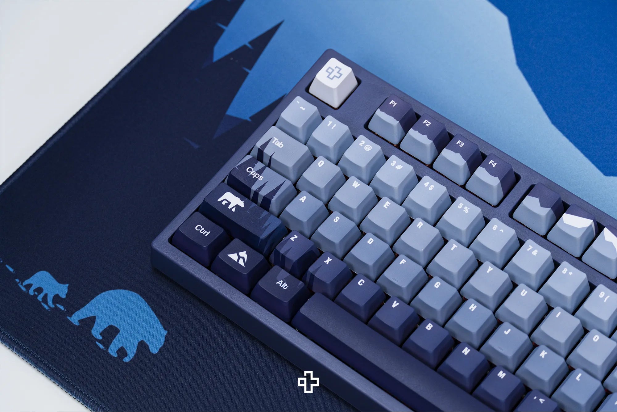 QwertyKey75 Kárpátaljai Bluetooth Vezeték nélküli Hotswap RGB VIA/QMK Gasket Rögzített Mechanikus Játékbillentyűzet