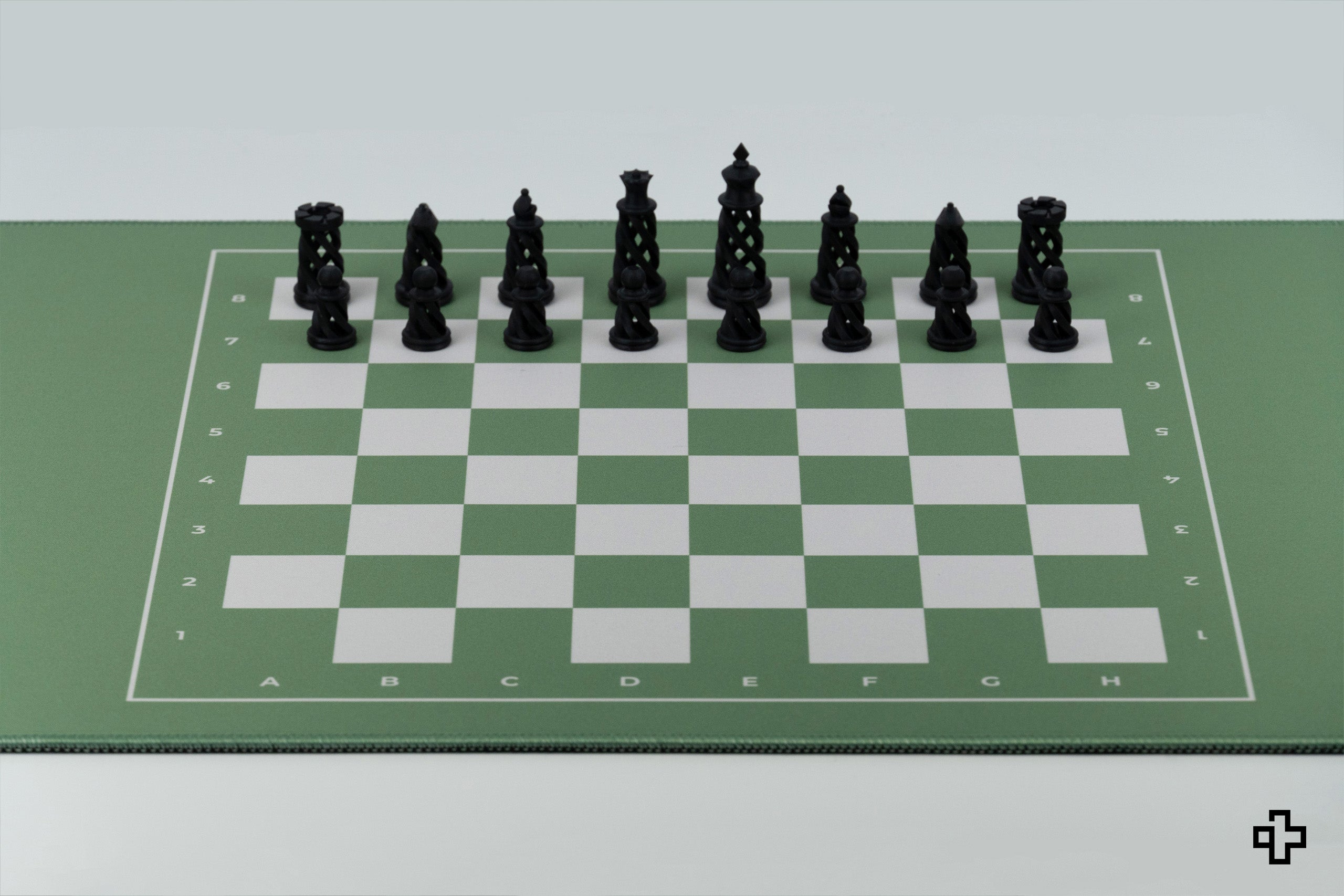 Deskmat Egérpad QwertyKey Sakk 4mm varrott szélek