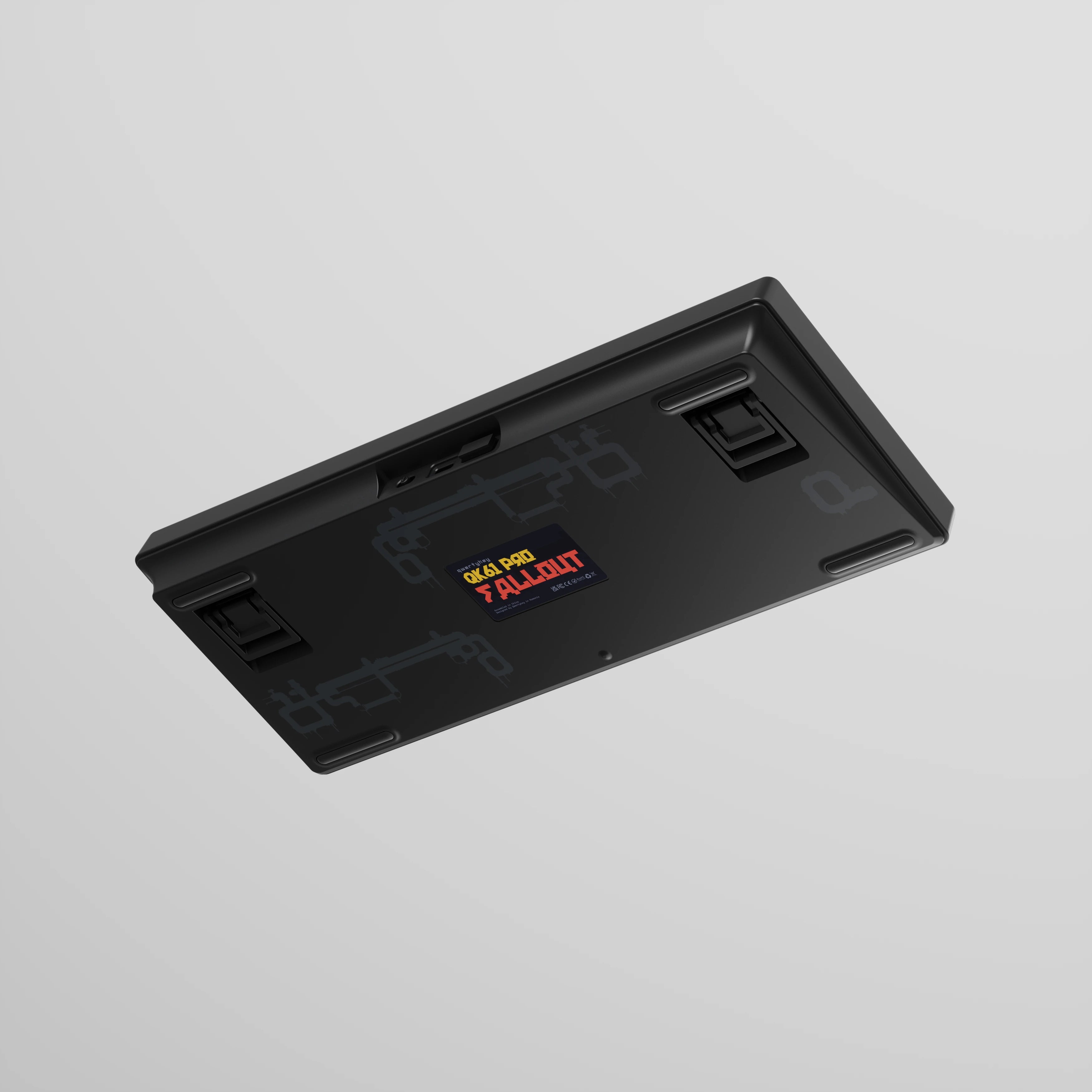 QwertyKey61 PRO Fallout Bluetooth vezeték nélküli Hotswap RGB VIA mechanikus játékbillentyűzet