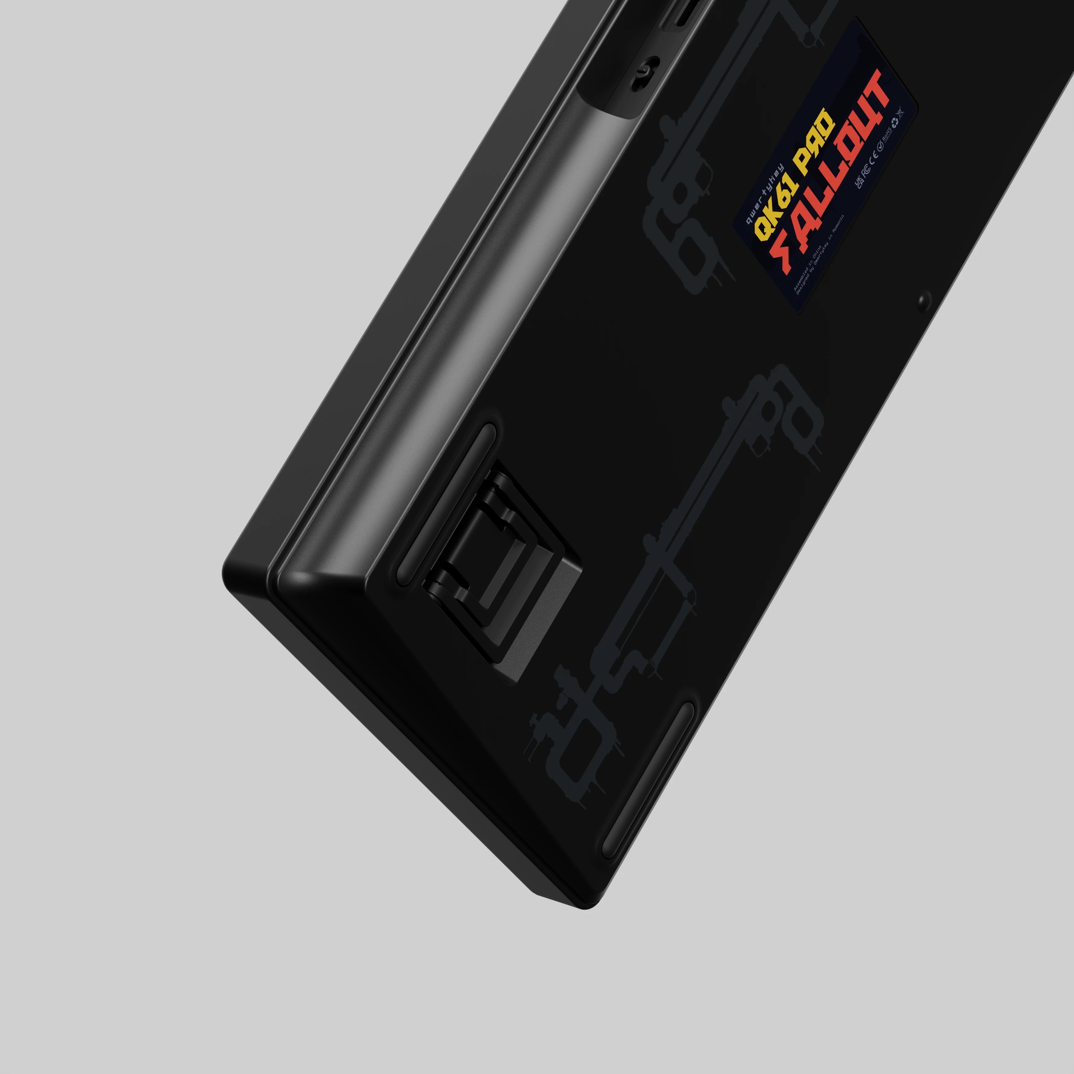 QwertyKey61 PRO Fallout Bluetooth vezeték nélküli Hotswap RGB VIA mechanikus játékbillentyűzet