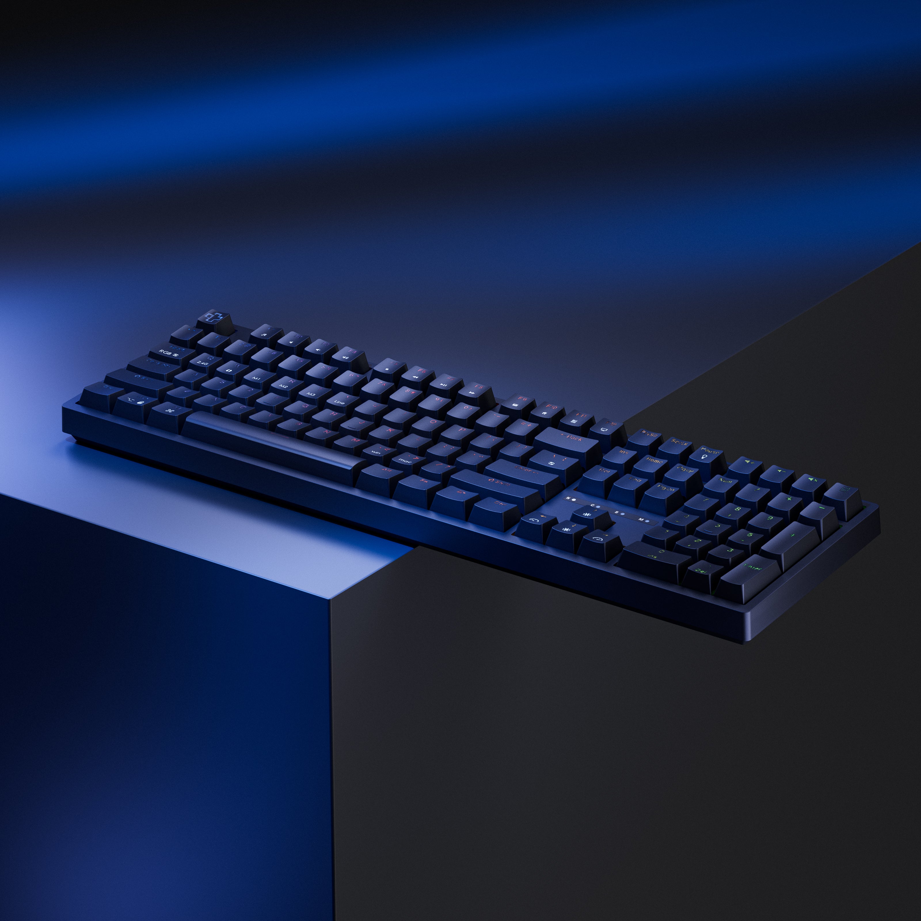 QwertyKey H100 Fekete Bluetooth Vezeték Nélküli Hotswap RGB Mechanikus Játékbillentyűzet