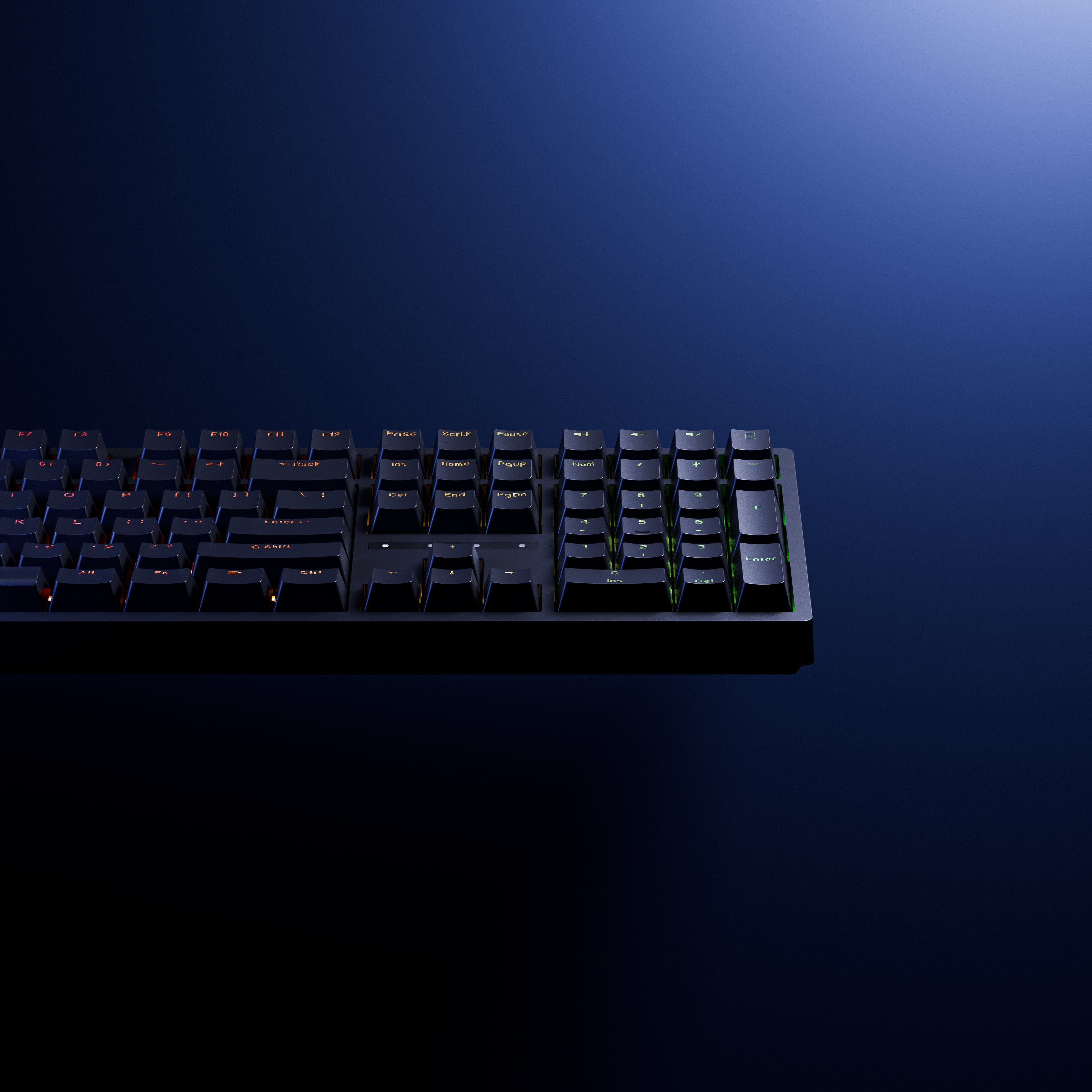 QwertyKey H100 Fekete Bluetooth Vezeték Nélküli Hotswap RGB Mechanikus Játékbillentyűzet
