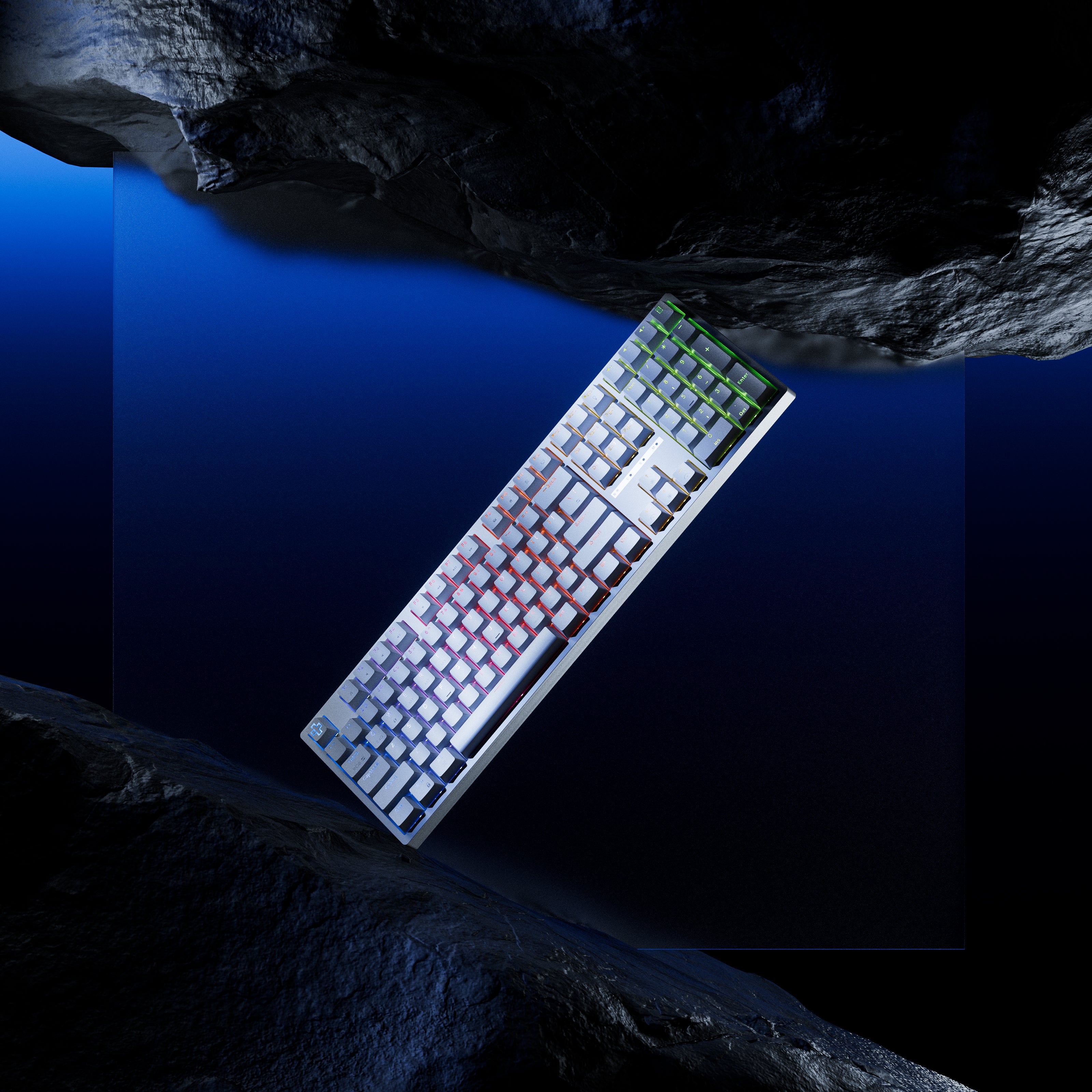 QwertyKey H100 Alba Bluetooth vezeték nélküli hotswap RGB mechanikus játékbillentyűzet