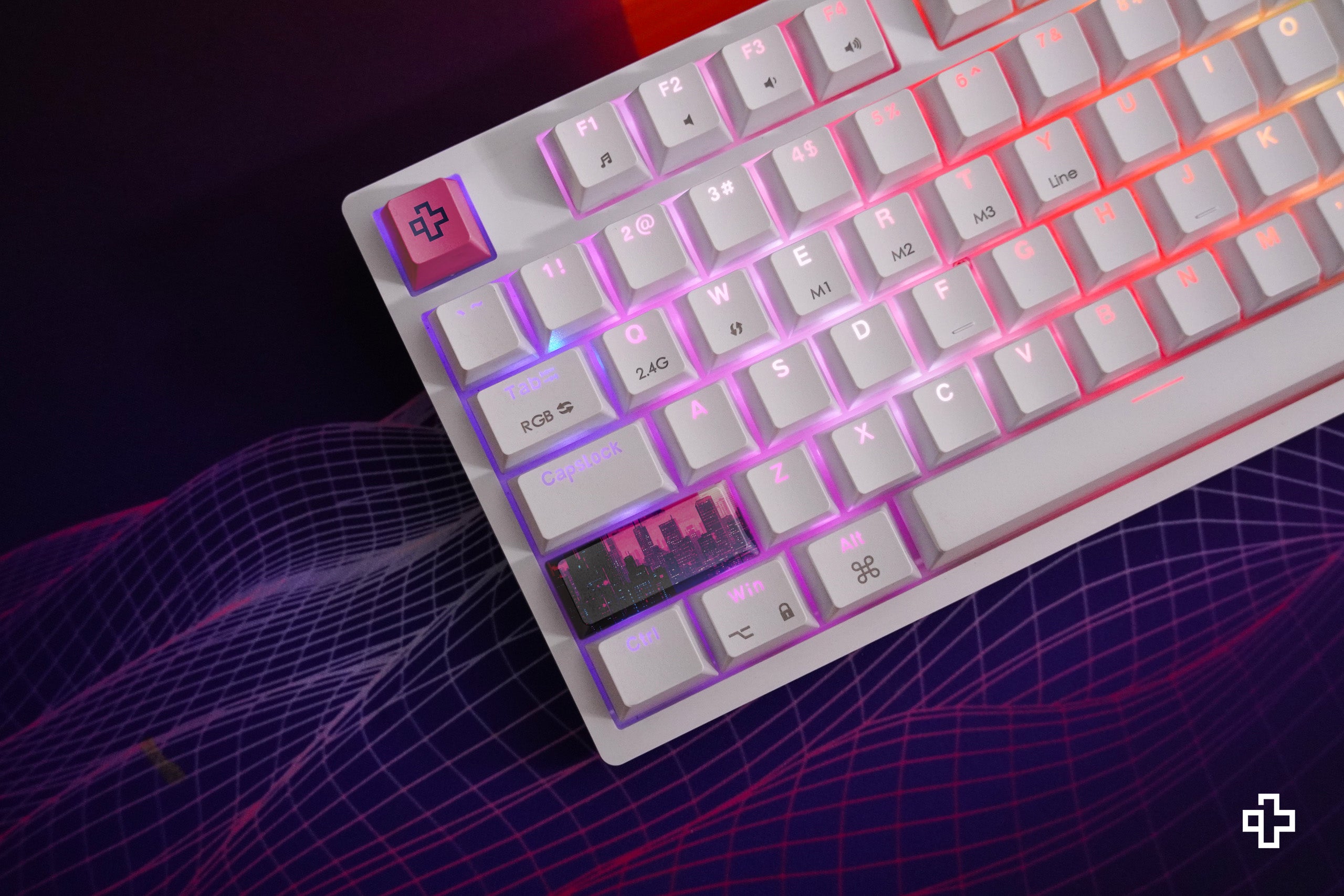QwertyKey H87 Alba Bluetooth Vezeték nélküli Hotswap RGB Mechanikus Gaming Billentyűzet