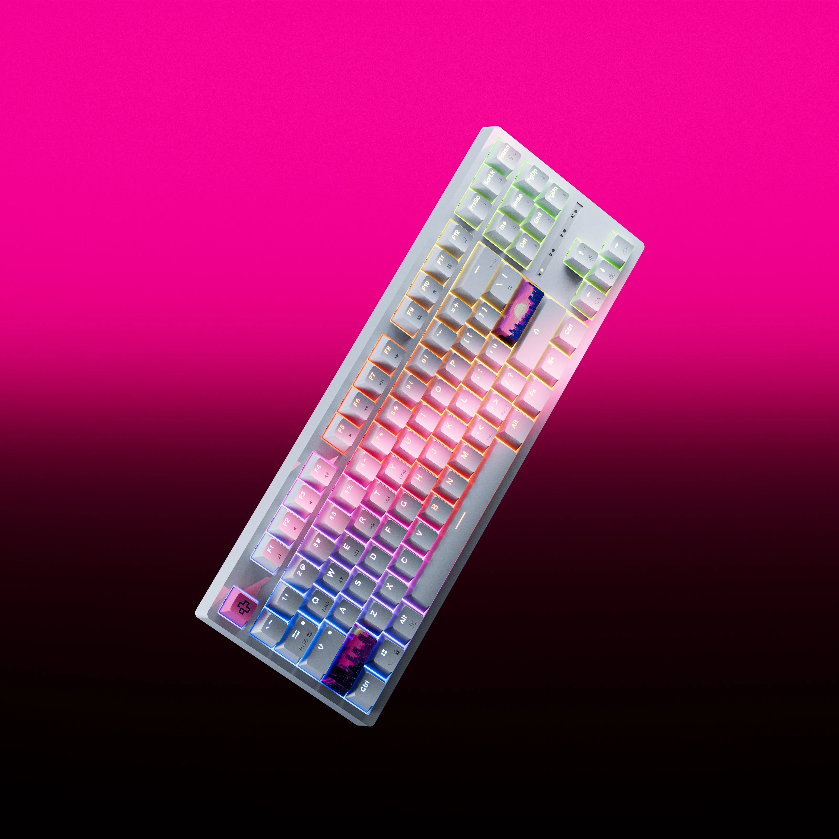 QwertyKey H87 Alba Bluetooth Vezeték nélküli Hotswap RGB Mechanikus Gaming Billentyűzet