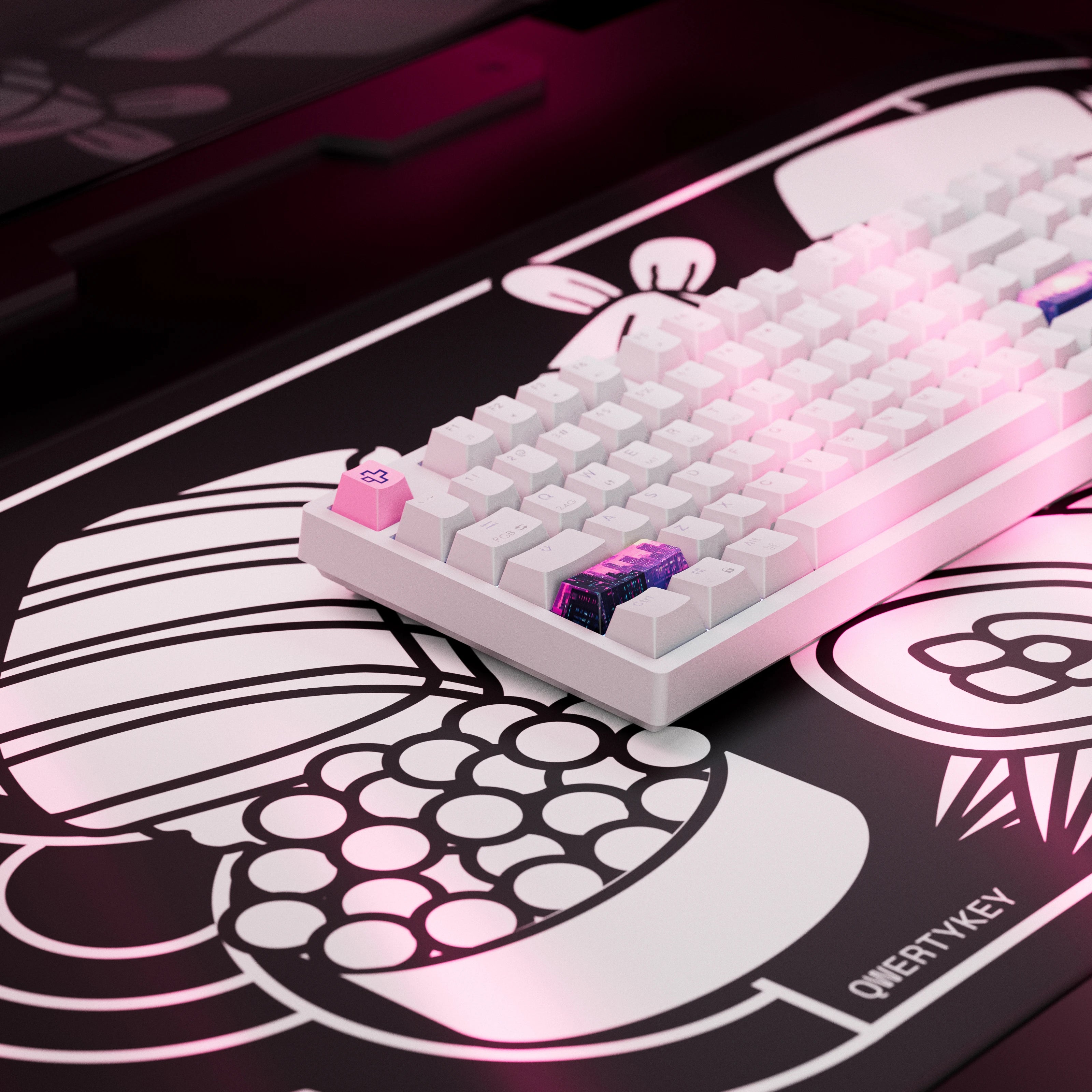 QwertyKey H87 Alba Bluetooth Vezeték nélküli Hotswap RGB Mechanikus Gaming Billentyűzet