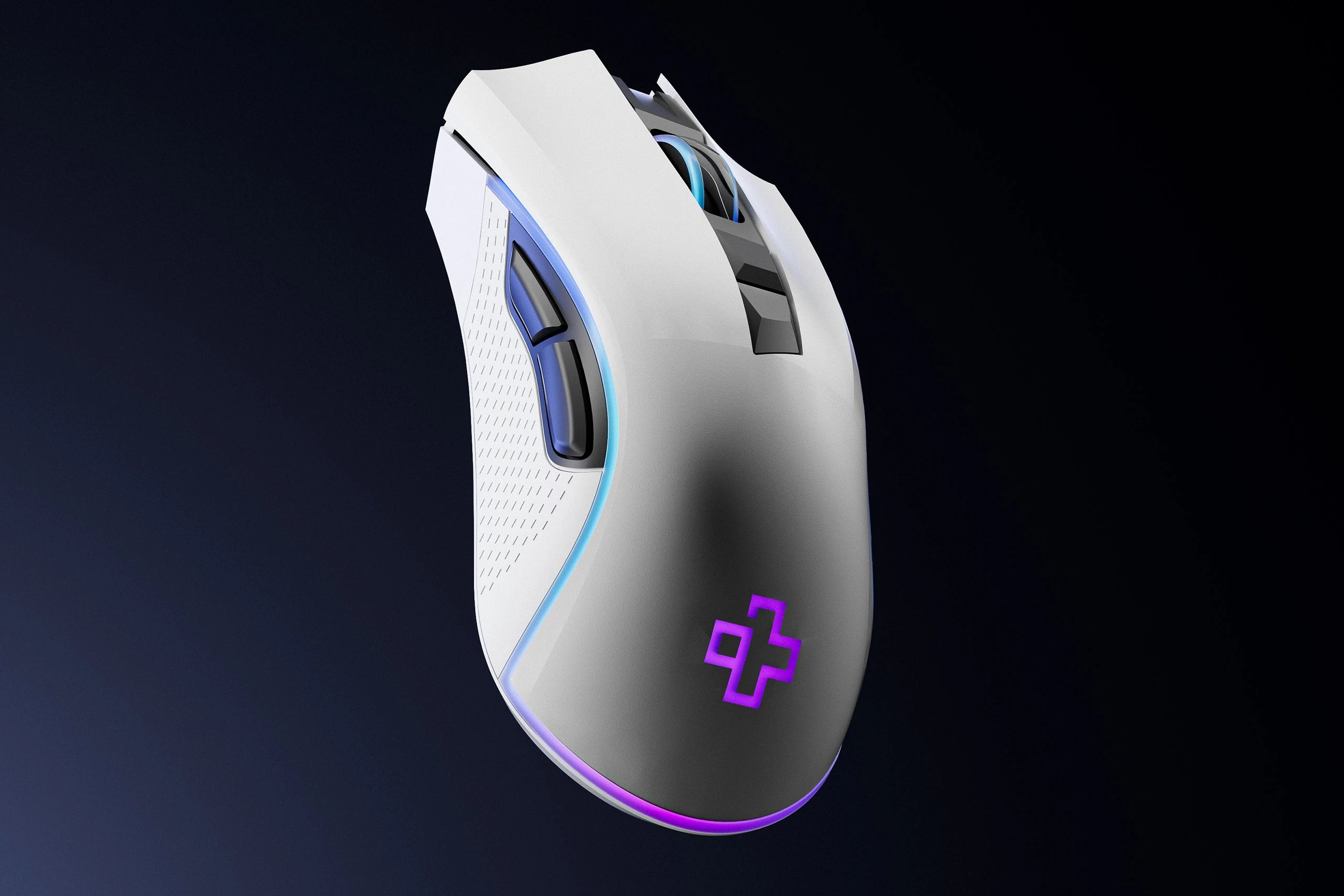 QwertyKey Gaming Egér Forge Alb, RGB, 12.000 DPI, Szoftver