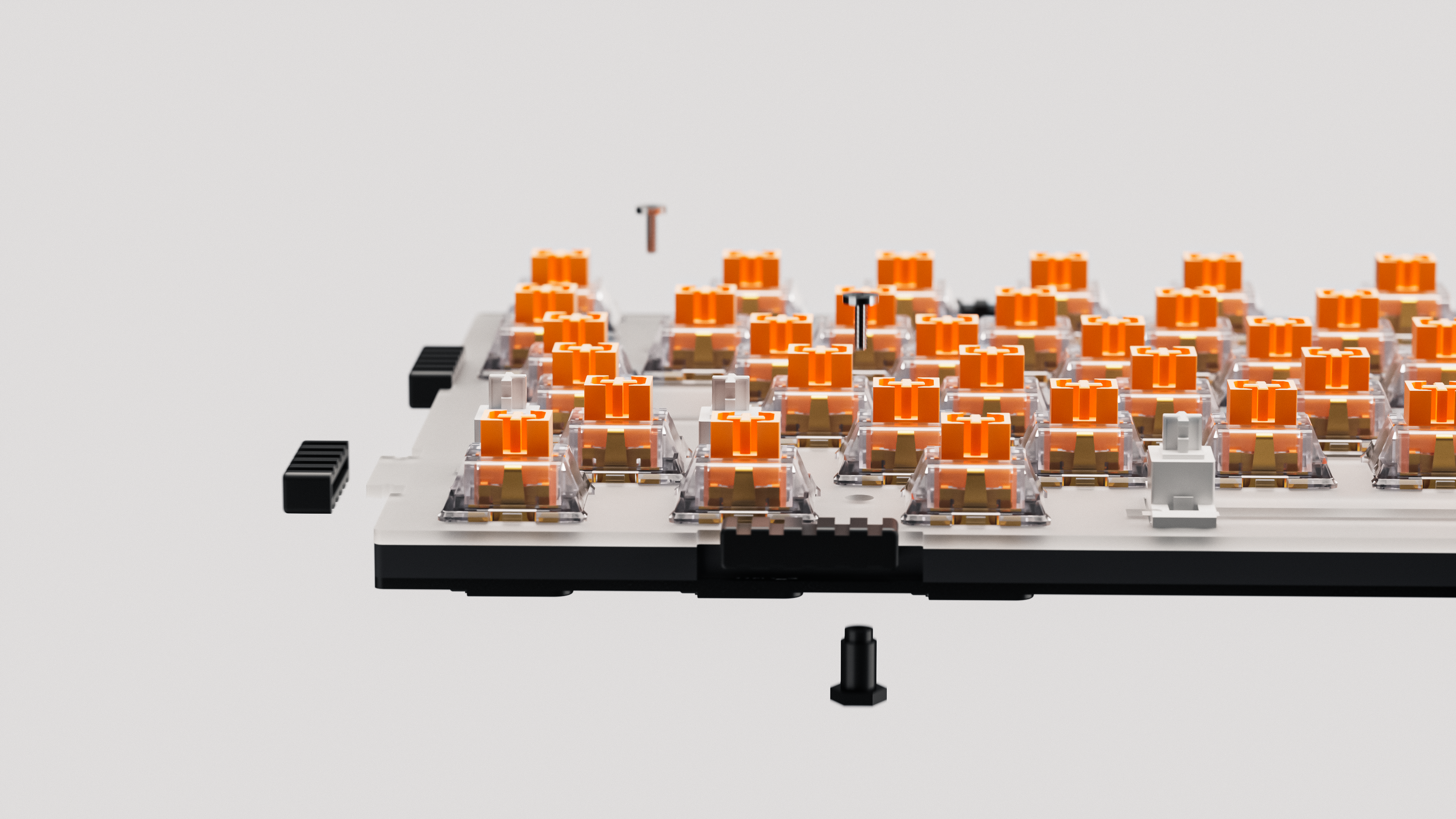 QwertyKey100 Matrix Hotswap RGB Ecran Pixel Bluetooth Gasket Mount Mechanikus Gaming Billentyűzet