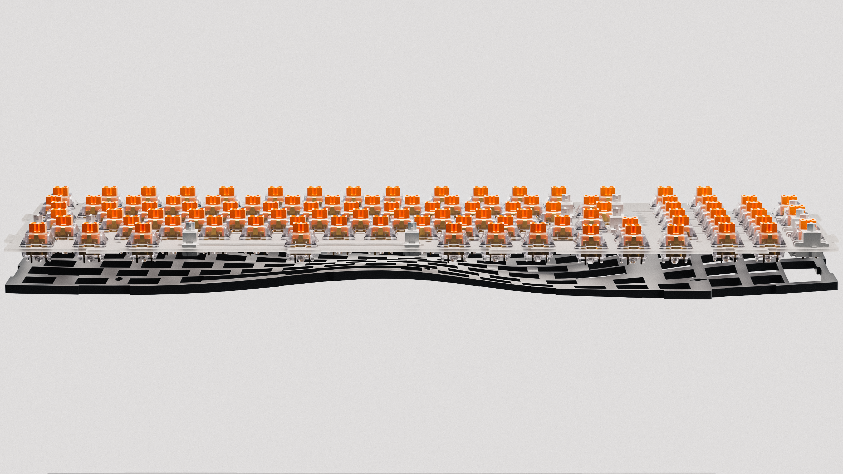 QwertyKey100 Apex Hotswap RGB Ecran Pixel Bluetooth Gasket Mount Mechanikus Gaming Billentyűzet
