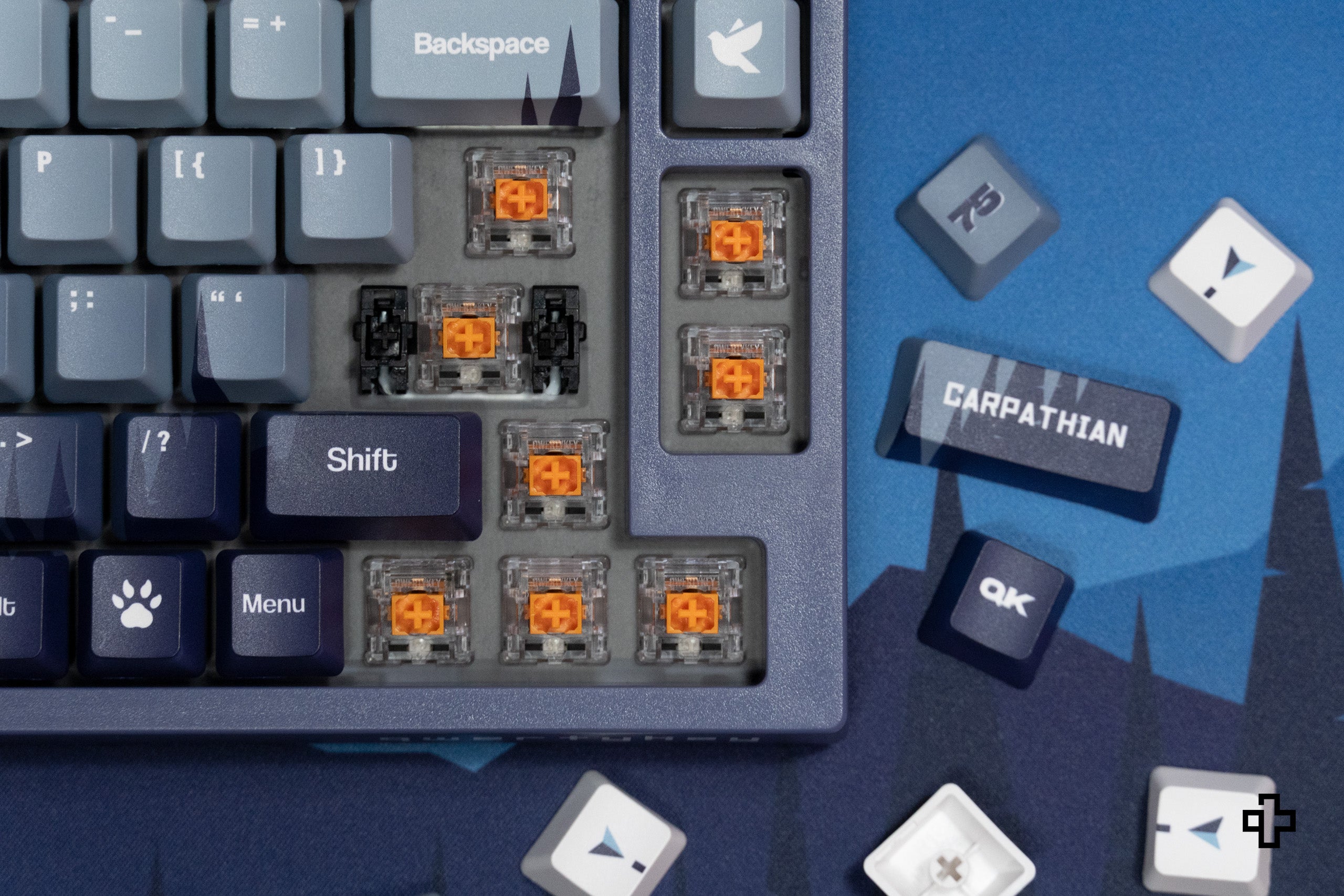QwertyKey75 Kárpátaljai Bluetooth Vezeték nélküli Hotswap RGB VIA/QMK Gasket Rögzített Mechanikus Játékbillentyűzet