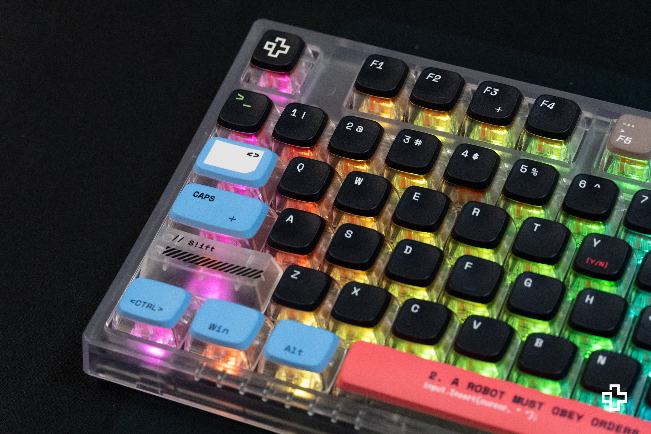 QwertyKey75 Terminál Bluetooth Vezeték nélküli Hotswap RGB VIA/QMK Gasket Rögzített Mechanikus Játékbillentyűzet