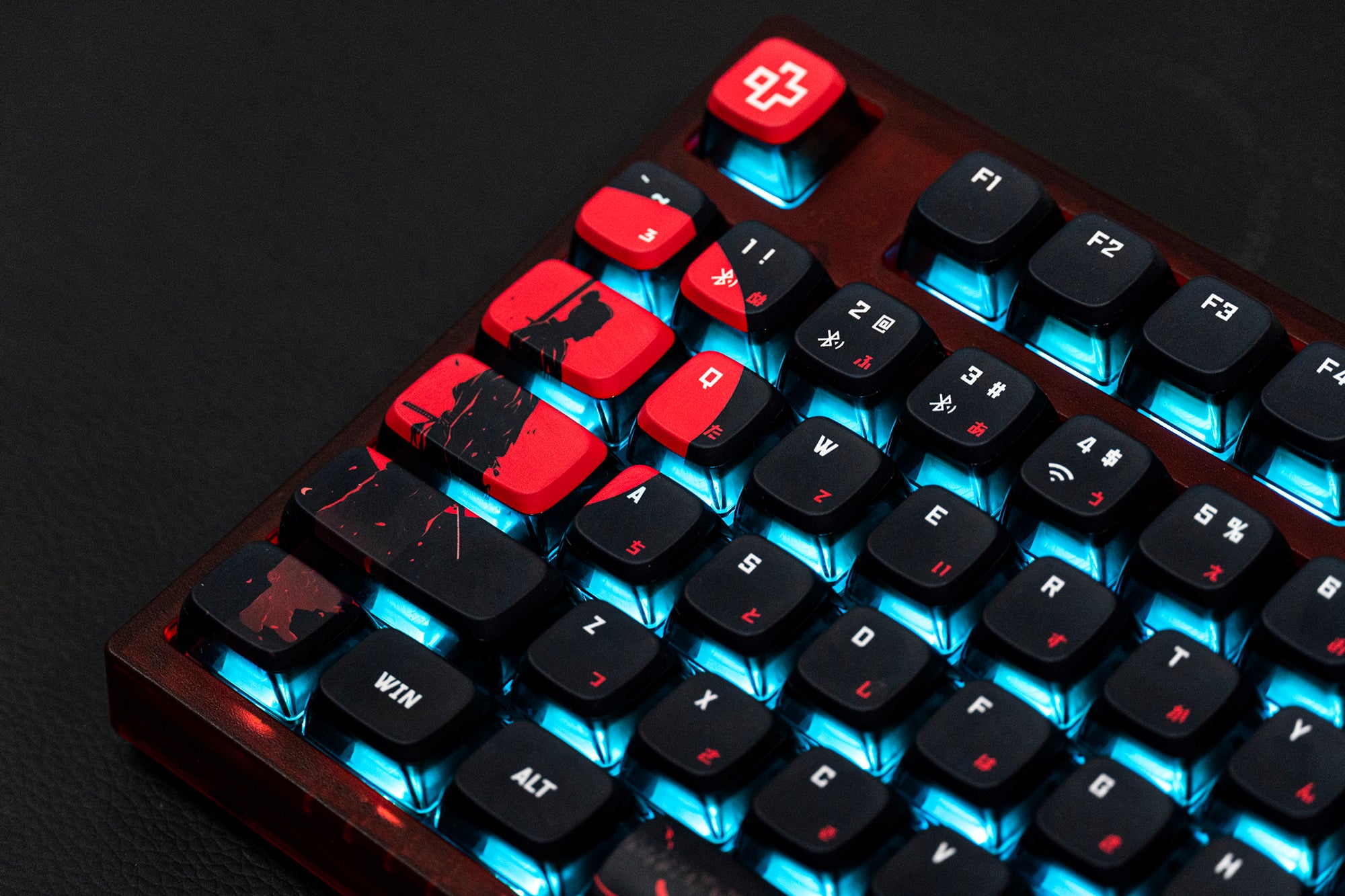 QwertyKey75 Samurai Bluetooth Vezeték nélküli Hotswap RGB VIA/QMK Gasket Rögzített Mechanikus Játékbillentyűzet