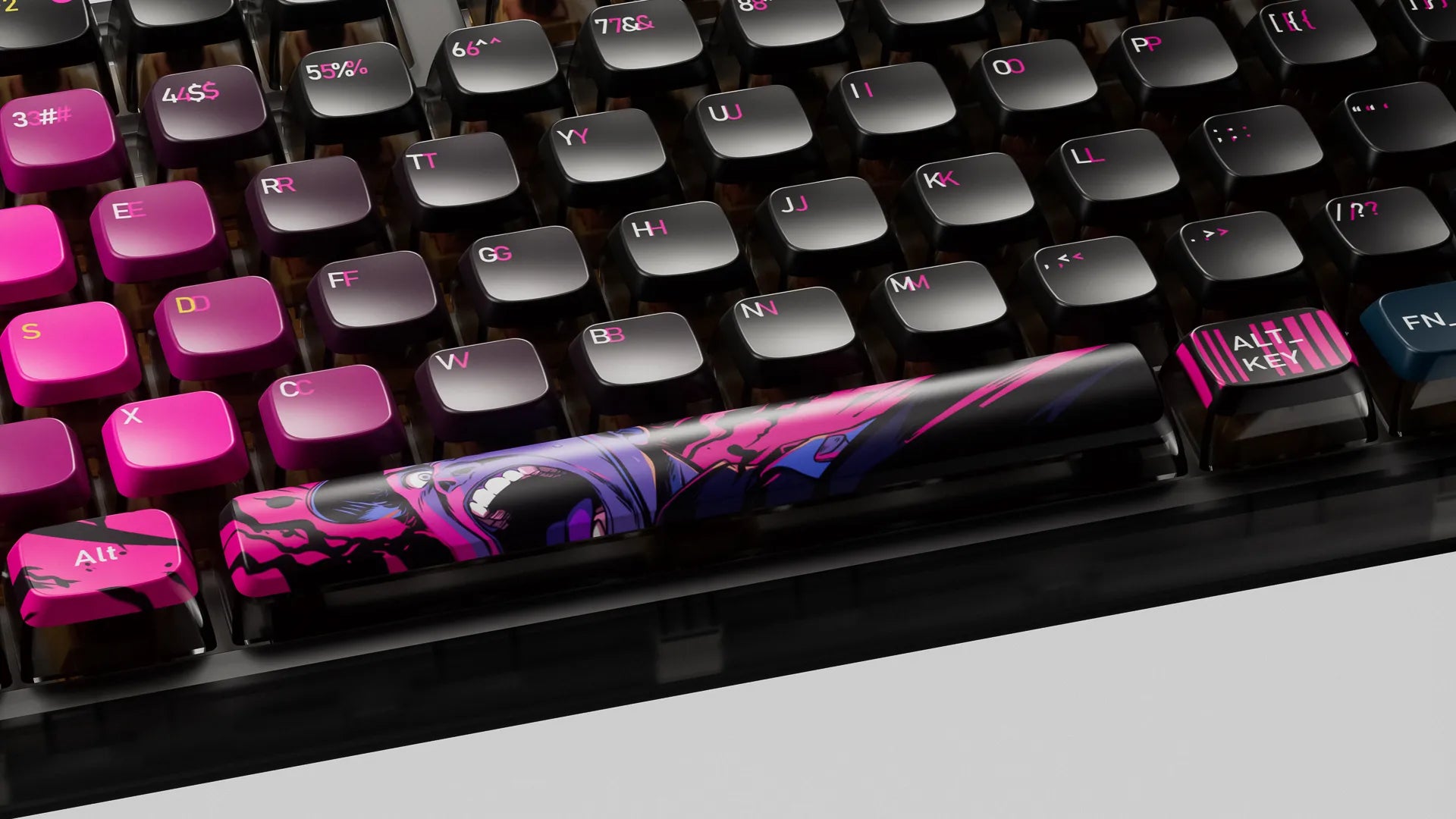 QwertyKey80 Háború Bluetooth Vezeték nélküli Hotswap RGB QMK/VIA Gasket Rögzített Mechanikus Játékbillentyűzet Képernyővel