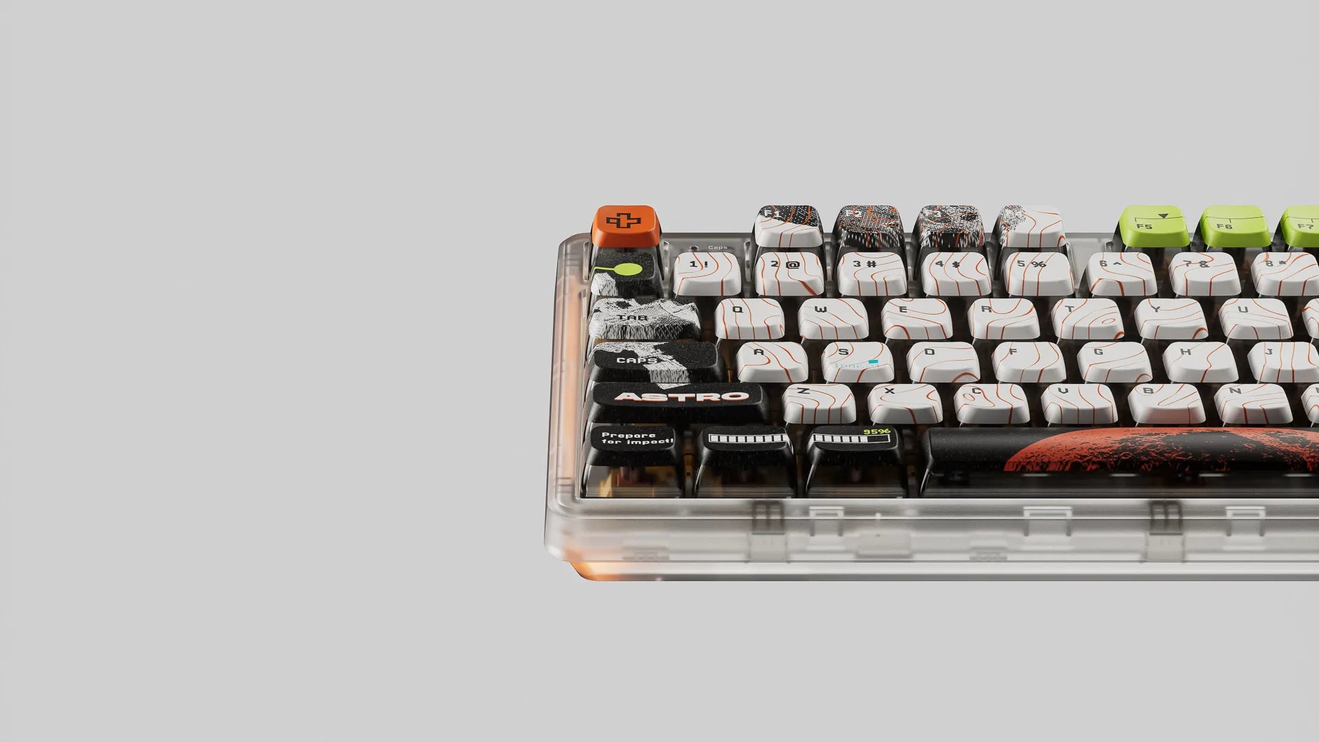 QwertyKey80 Astro Bluetooth Vezeték nélküli Hotswap RGB QMK/VIA-L Gasket Rögzített Mechanikus Játékbillentyűzet Képernyővel