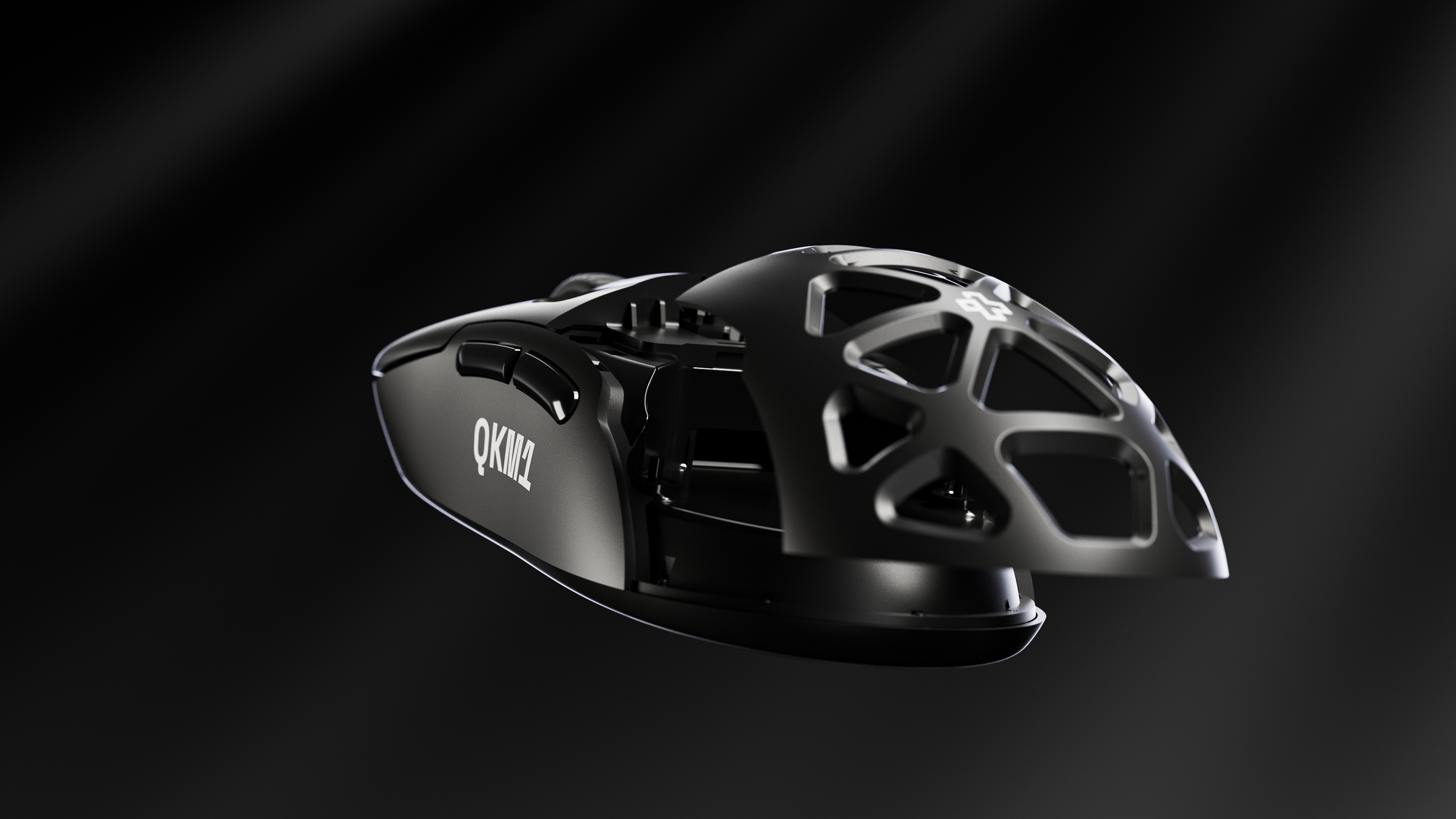 Egér QwertyKey QKM1 Vezeték nélküli Bluetooth Töltő Dokkoló Fekete