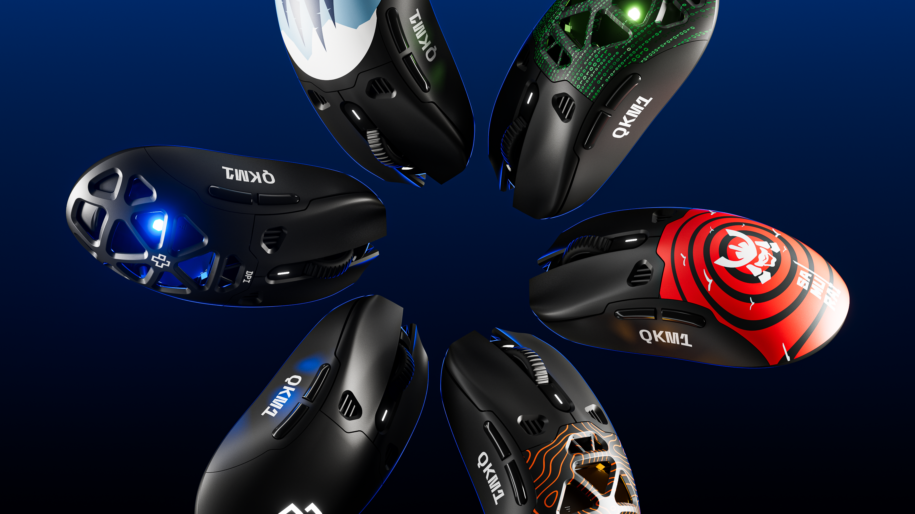 Egér QwertyKey QKM1 Vezeték nélküli Bluetooth Töltő Dokkoló Fekete