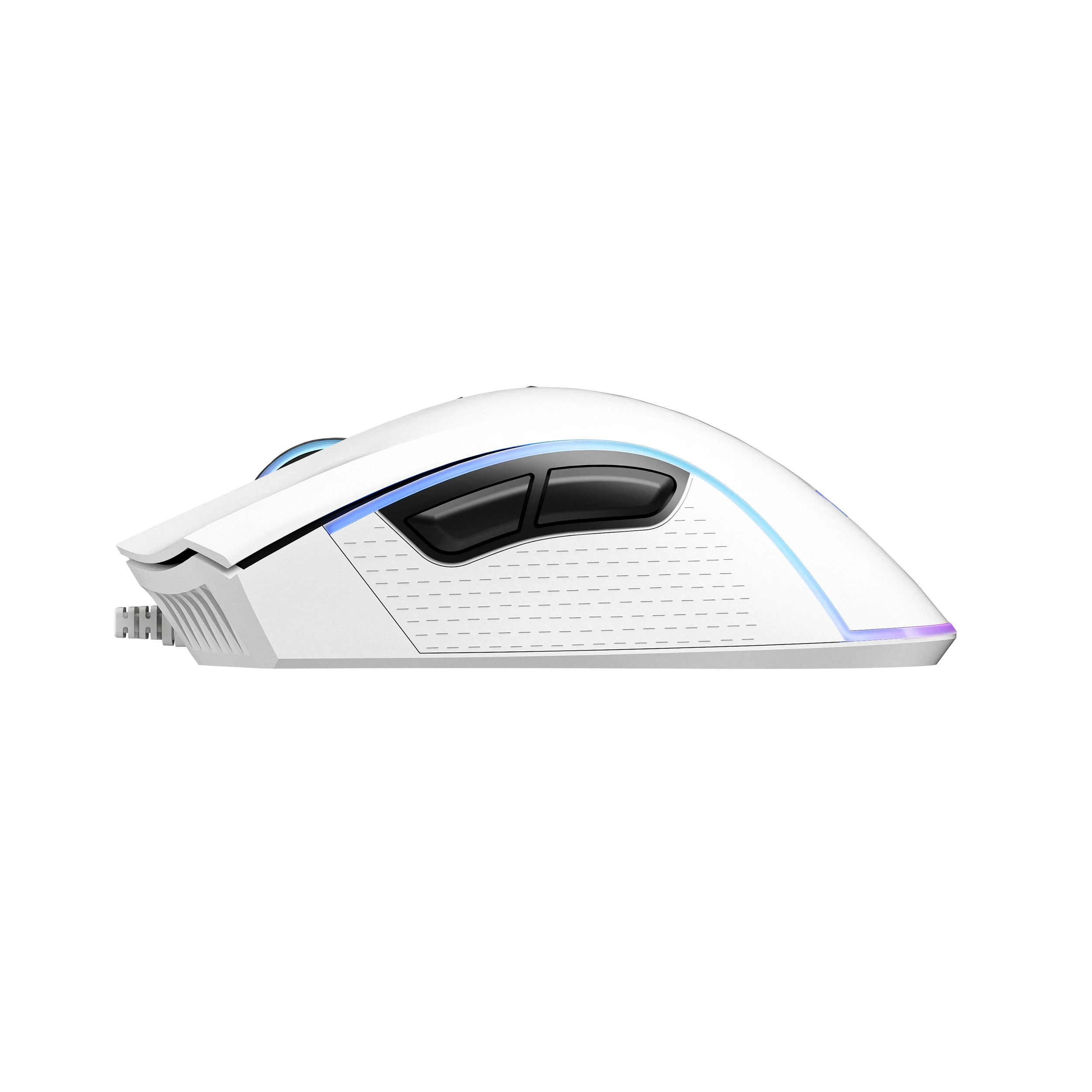 QwertyKey Gaming Egér Forge Alb, RGB, 12.000 DPI, Szoftver