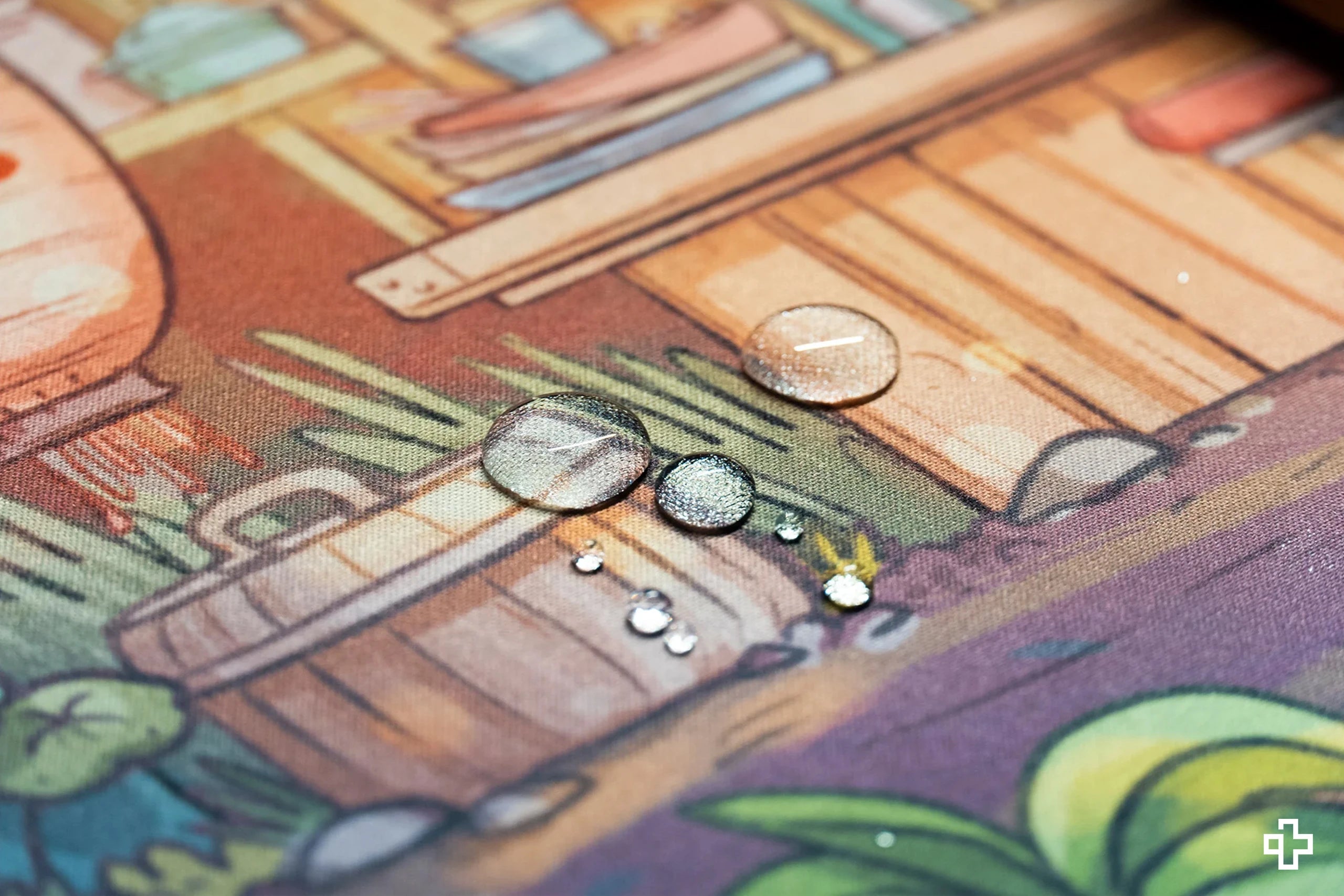 Deskmat Egérpad QwertyKey Ramen 4mm varrott szélek