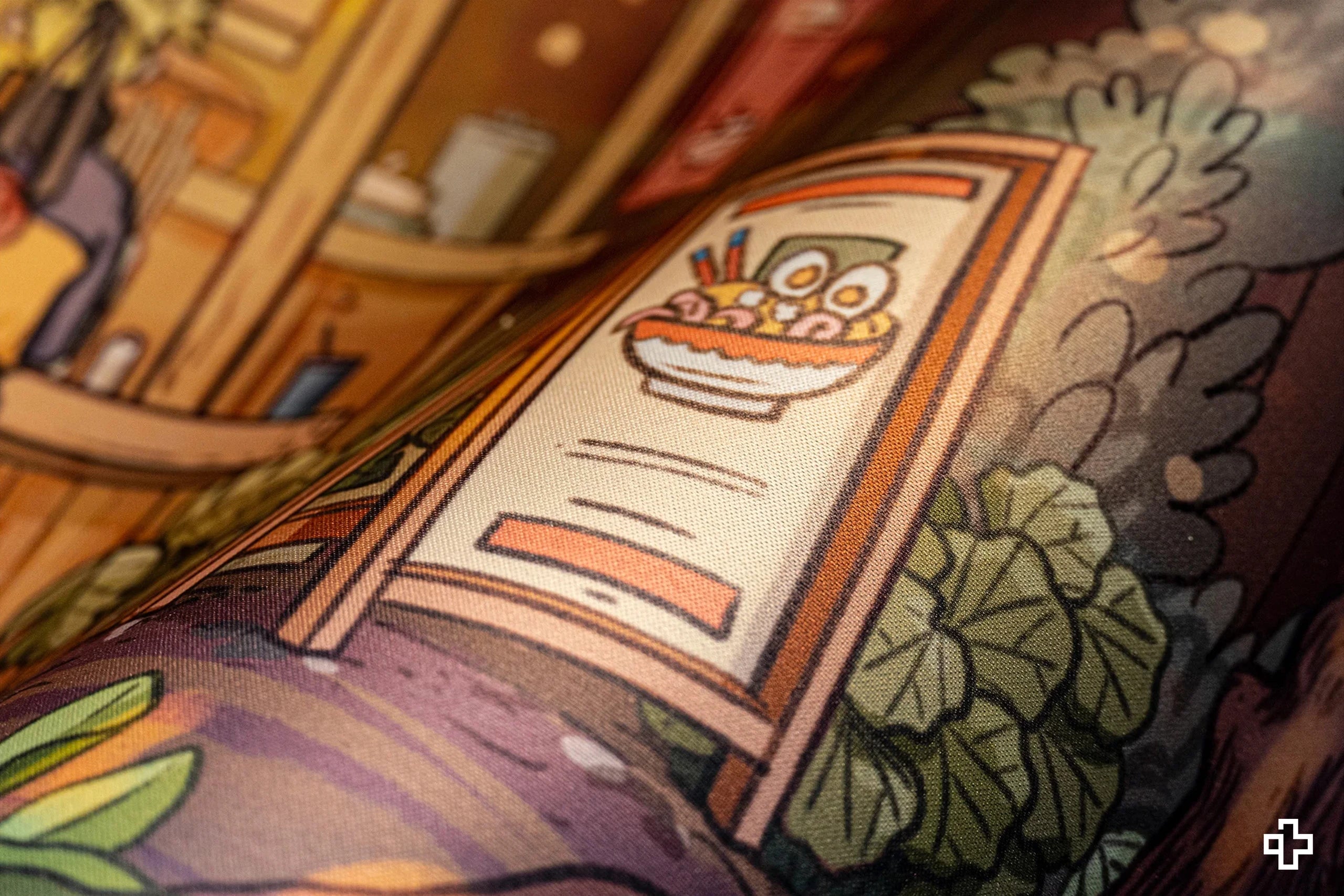 Deskmat Egérpad QwertyKey Ramen 4mm varrott szélek