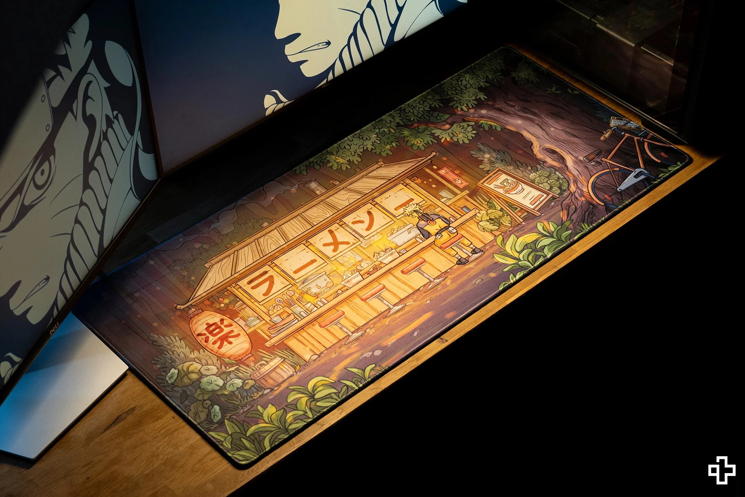 Deskmat Egérpad QwertyKey Ramen 4mm varrott szélek