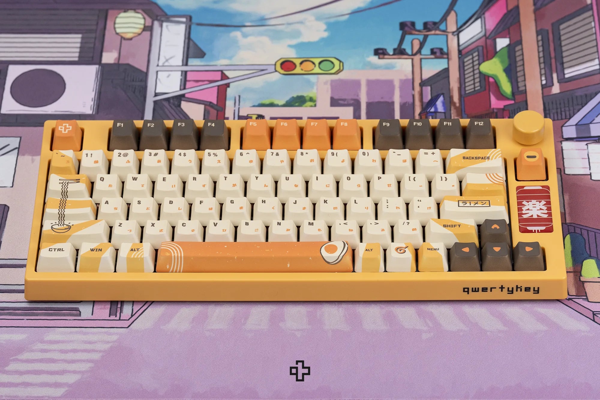 QwertyKey75 Ramen Bluetooth Vezeték nélküli Hotswap RGB Gasket Mounted Mechanikus Játékbillentyűzet