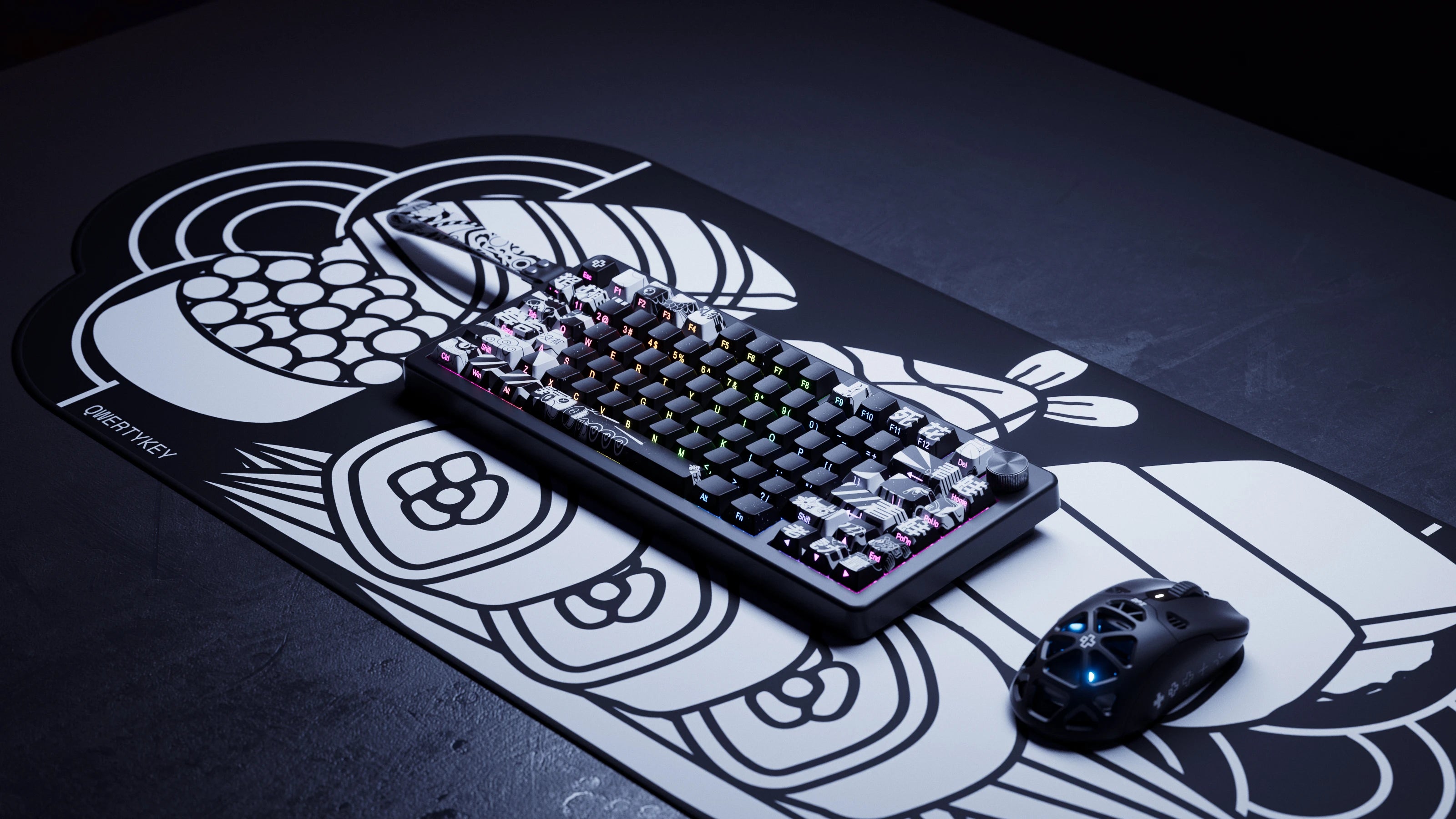 QwertyKey75 HE Momo – Hall Effekt, Gyors Trigger, RGB, Snap Tap, Mágneses Kapcsolók