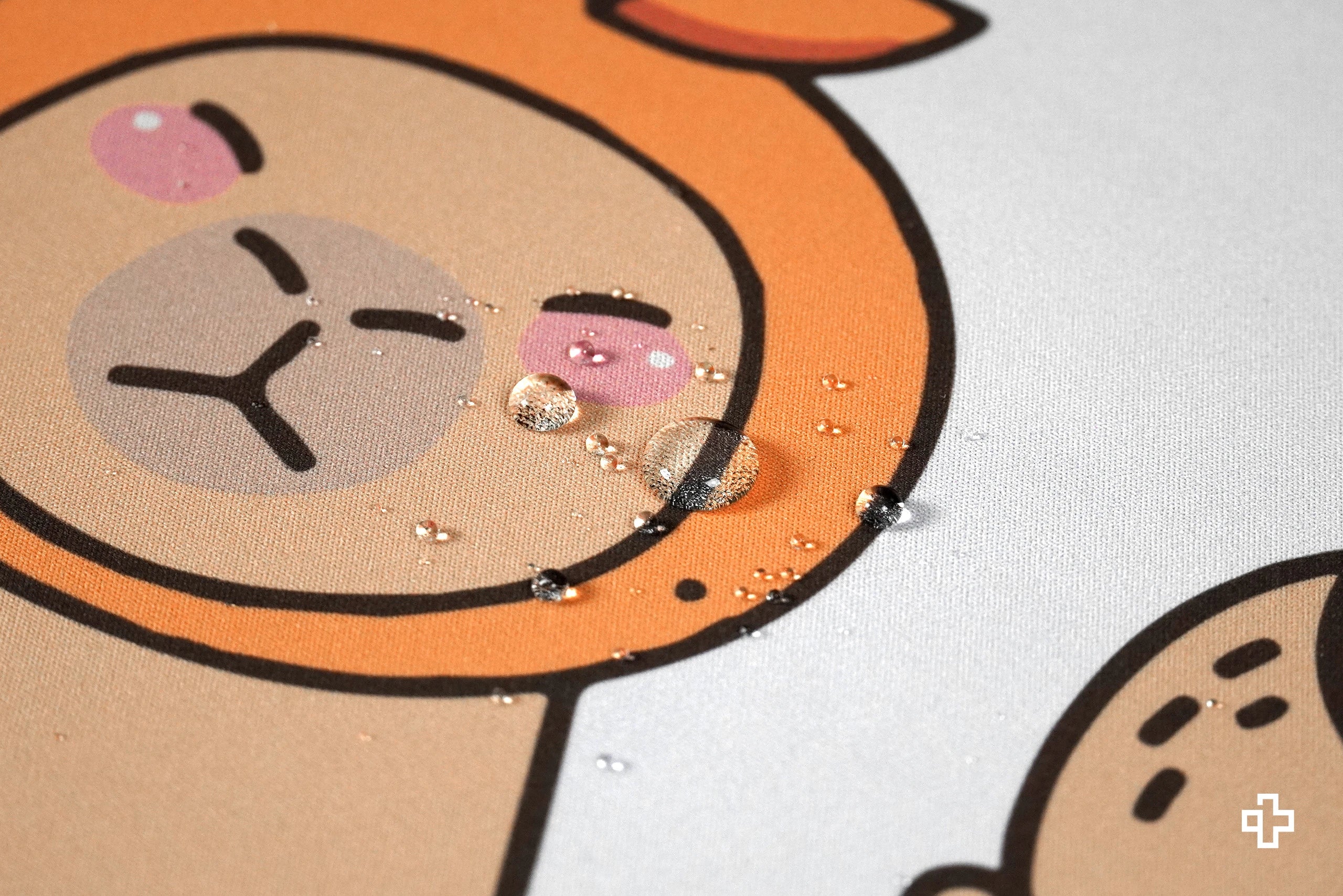 Deskmat Egérpad QwertyKey Kapibara 4mm szegélyezett szélek