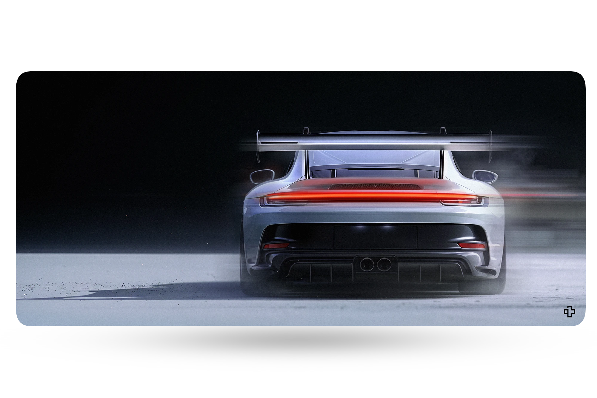 Deskmat Egérpad QwertyKey Autó GT 4mm szegélyezett szélek