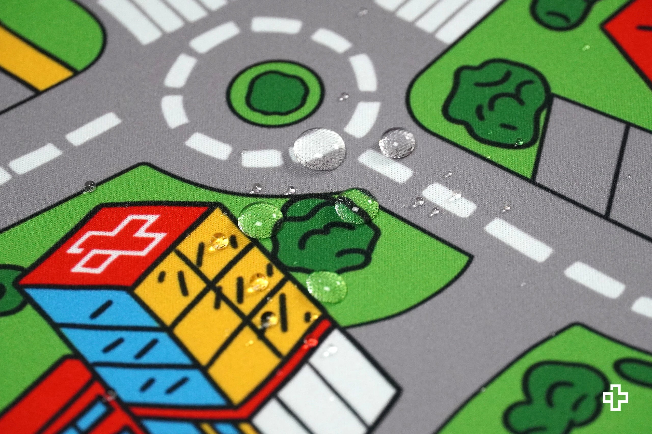 Deskmat Egérpad QwertyKey Nosztalgia Forgalmas Város 4mm szegélyezett szélek