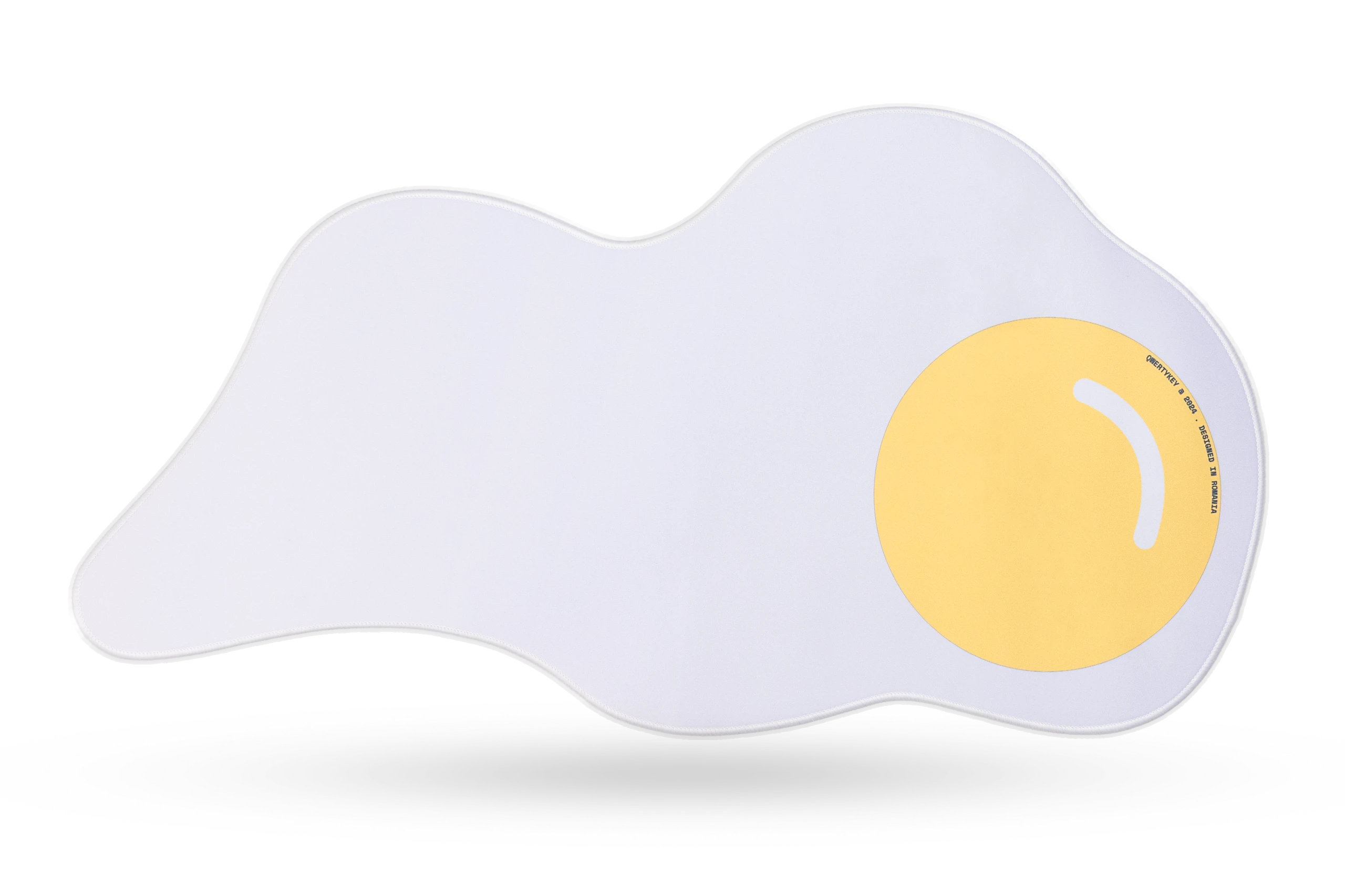 Deskmat Egérpad QwertyKey Tojás 4mm szabálytalan varrású margóval