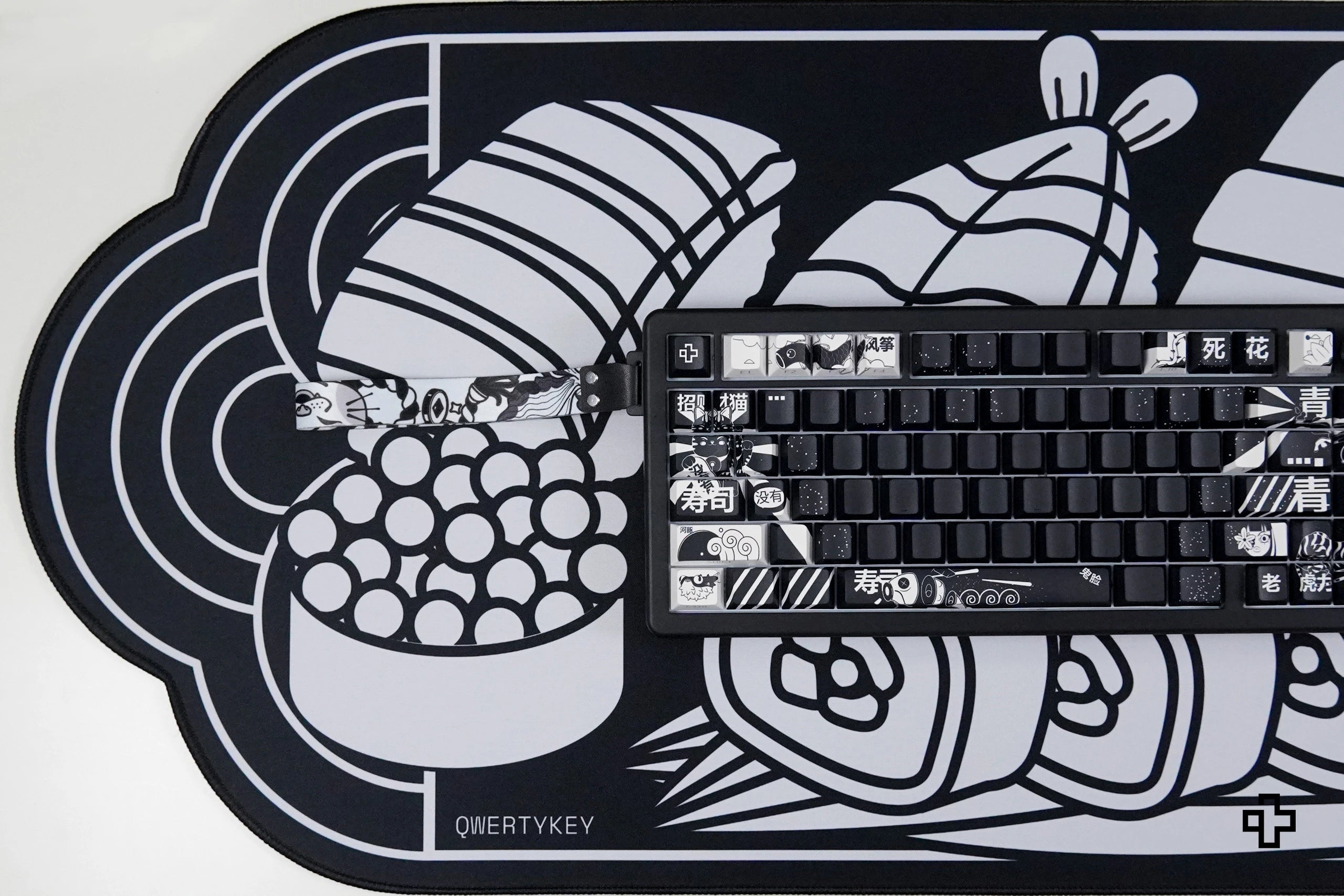 Deskmat egérpad QwertyKey MOMO 4mm varratos szélek