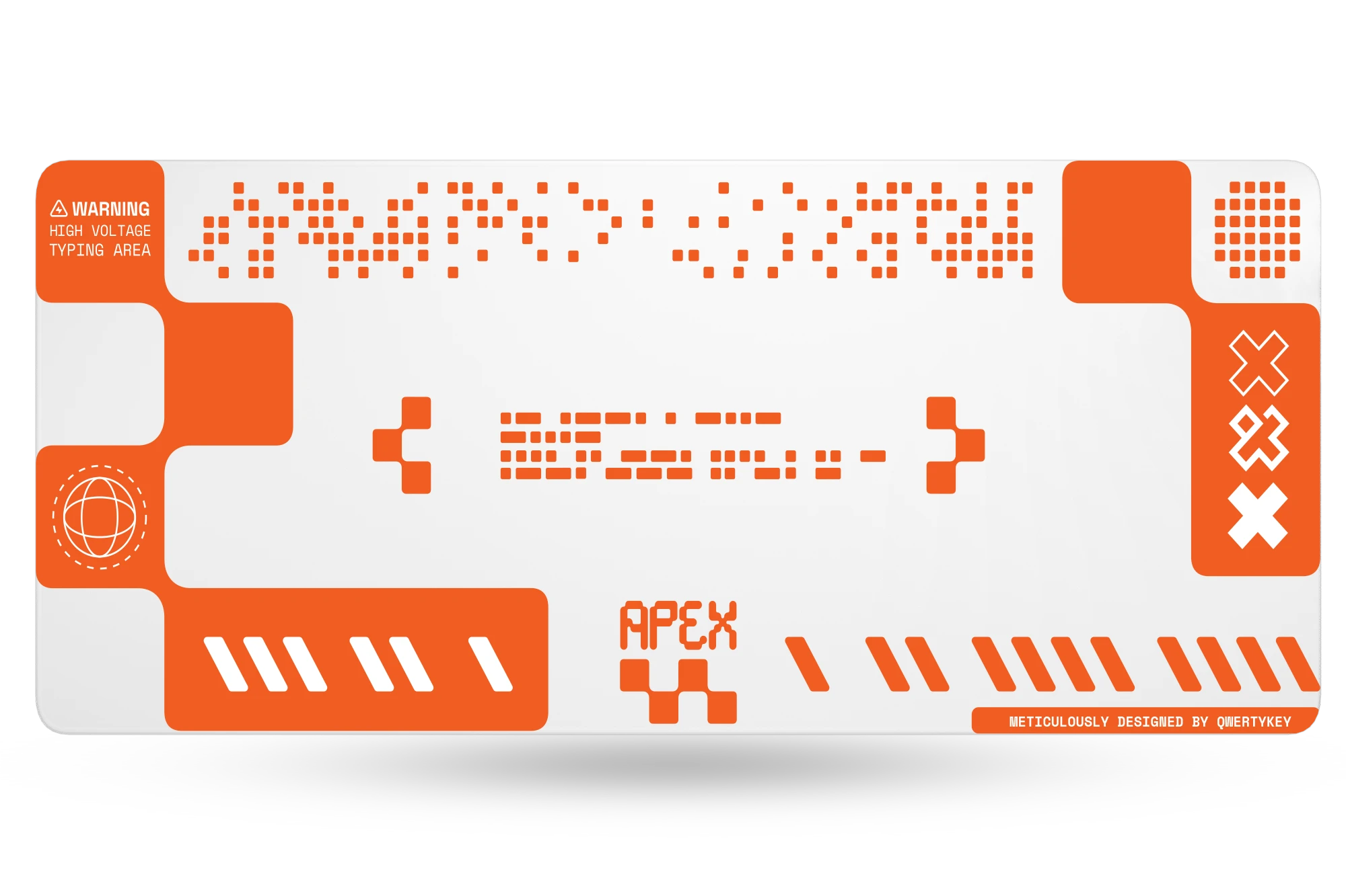 Deskmat Egérpad QwertyKey Apex 4mm varrott szélek