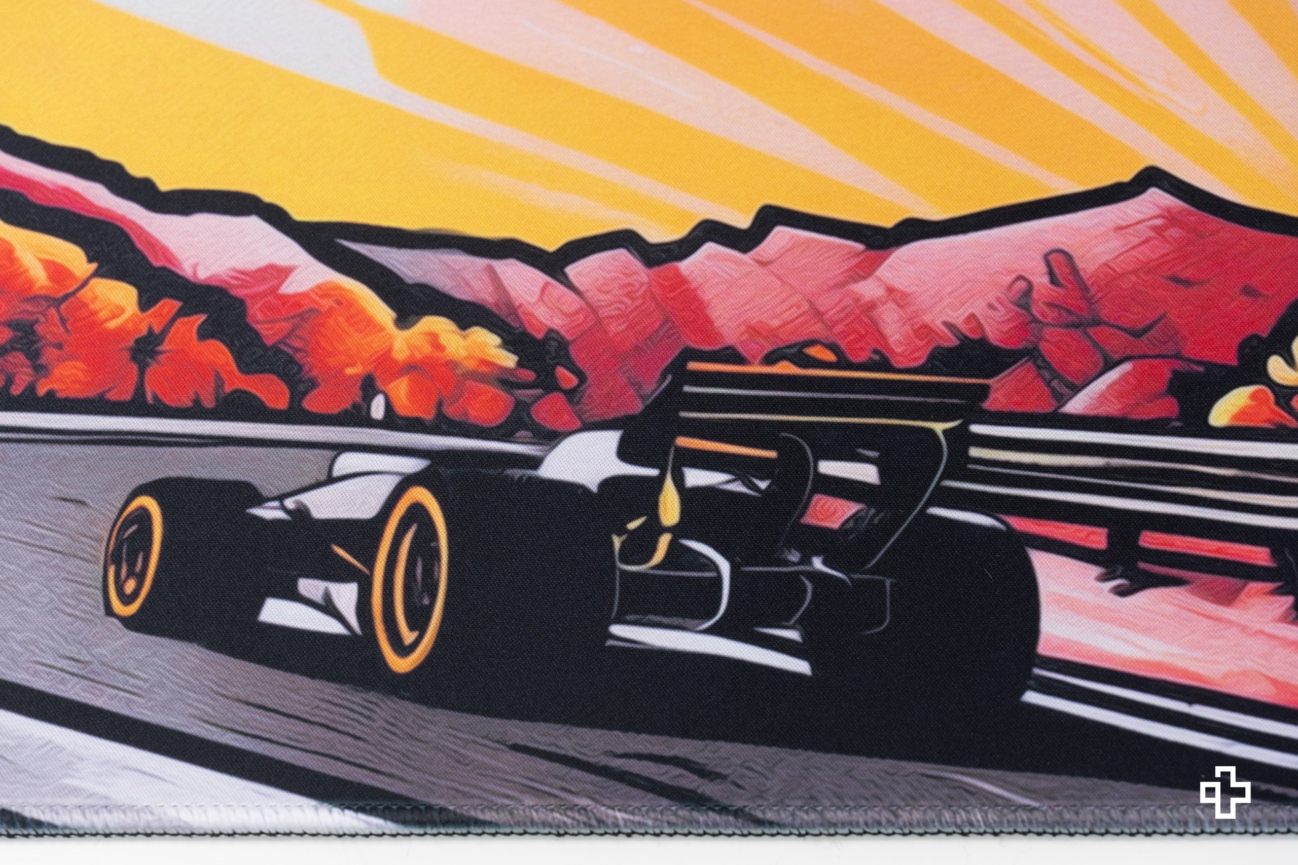 Deskmat Egérpad QwertyKey Formula Naplemente 4mm varrott szélek