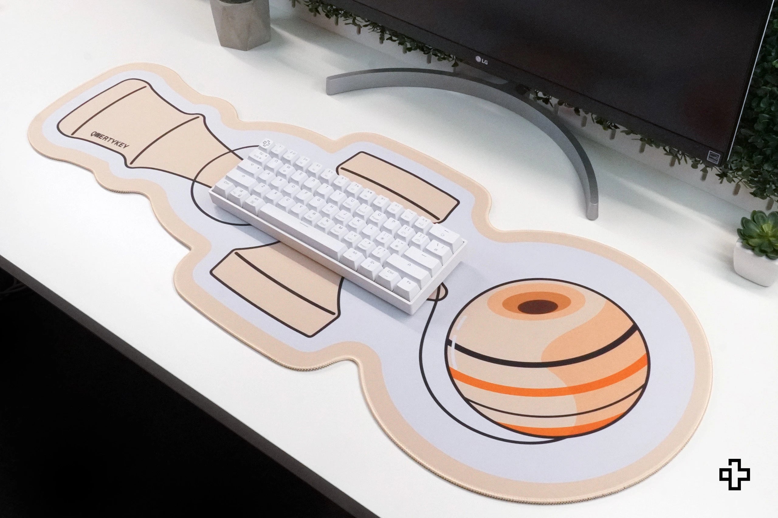 Deskmat Egérpad QwertyKey Kendama 4mm szegélyezett szélek