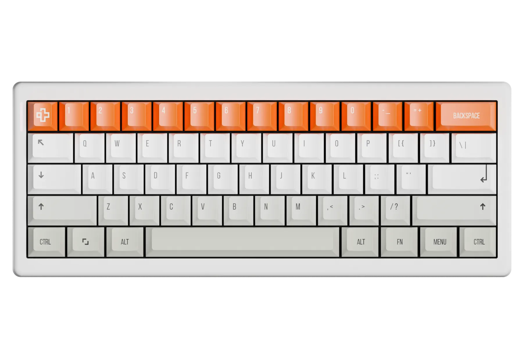 QwertyKey61 PRO Alba Hotswap RGB VIA Gasket Mounted Mechanikus Játékbillentyűzet