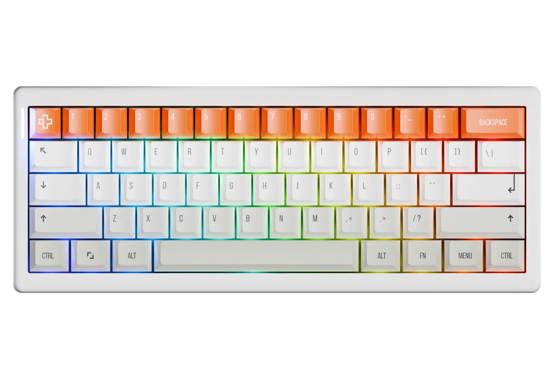 QwertyKey61 PRO Alba Hotswap RGB VIA Gasket Mounted Mechanikus Játékbillentyűzet