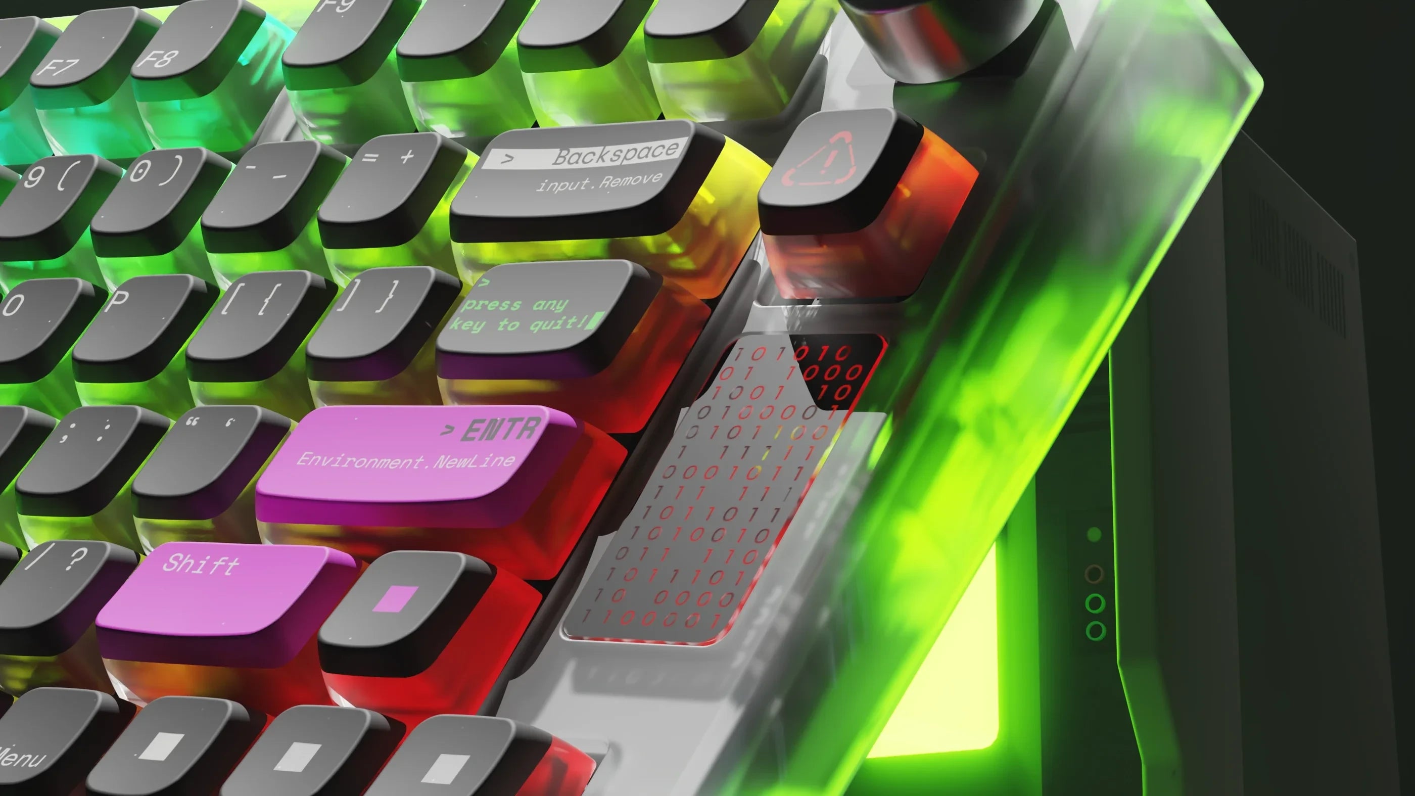 QwertyKey75 Terminál Bluetooth Vezeték nélküli Hotswap RGB VIA/QMK Gasket Rögzített Mechanikus Játékbillentyűzet