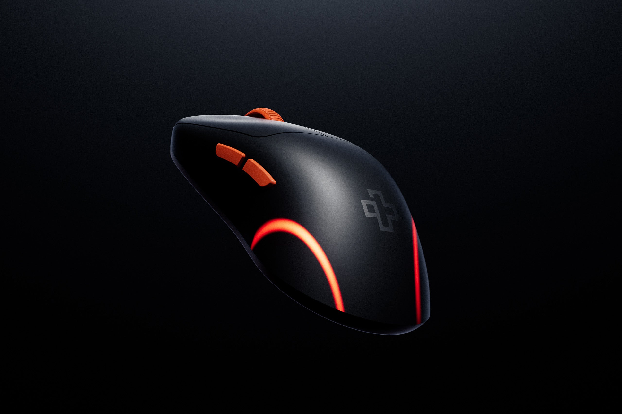 QwertyKey Falcon Gaming Egér Fekete 8K, 30.000 DPI, Bluetooth vezeték nélküli Trio mód, Pixart 3950