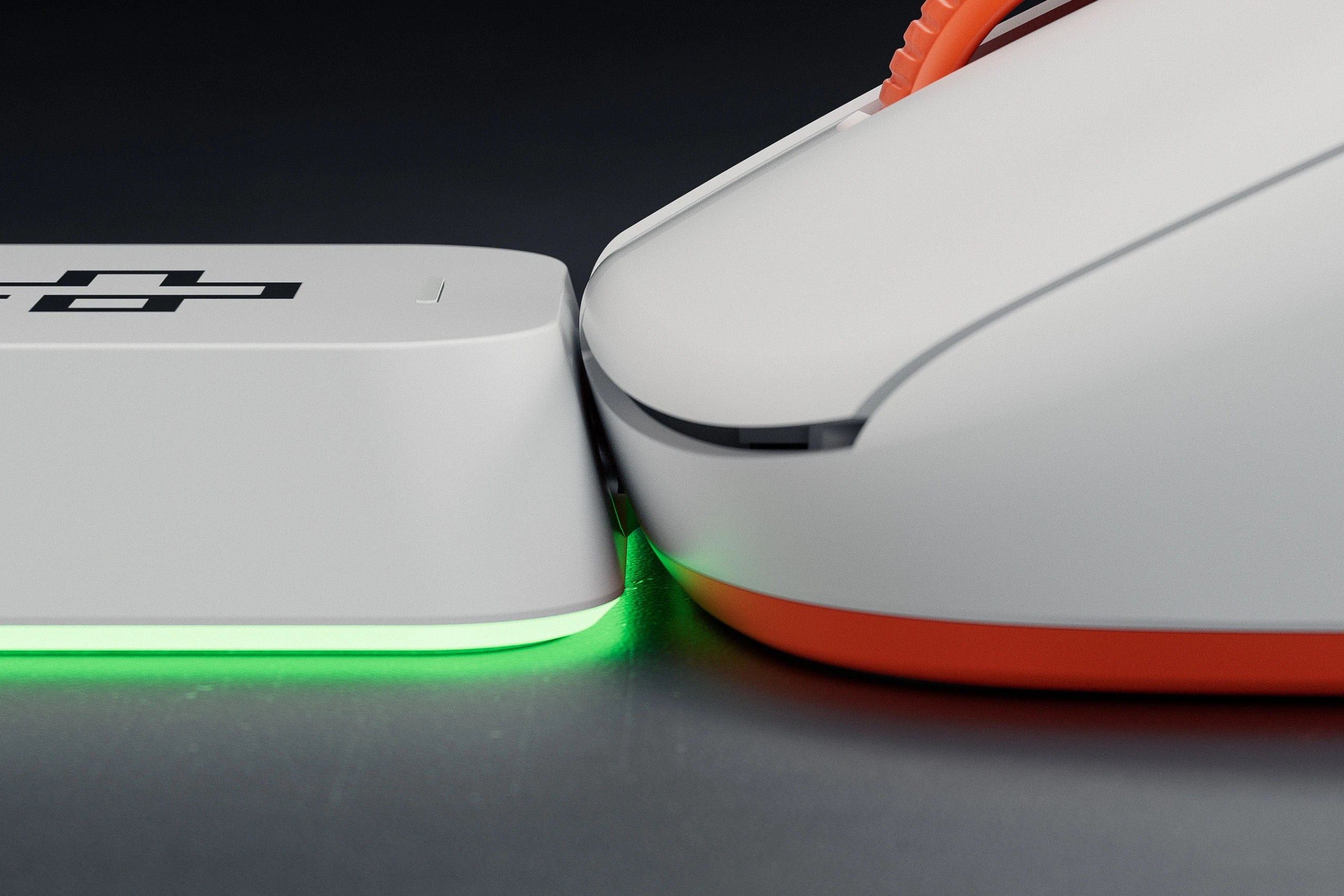 QwertyKey Falcon Alb 8K Gaming Egér, 30.000 DPI, Bluetooth vezeték nélküli Trio mód, Pixart 3950