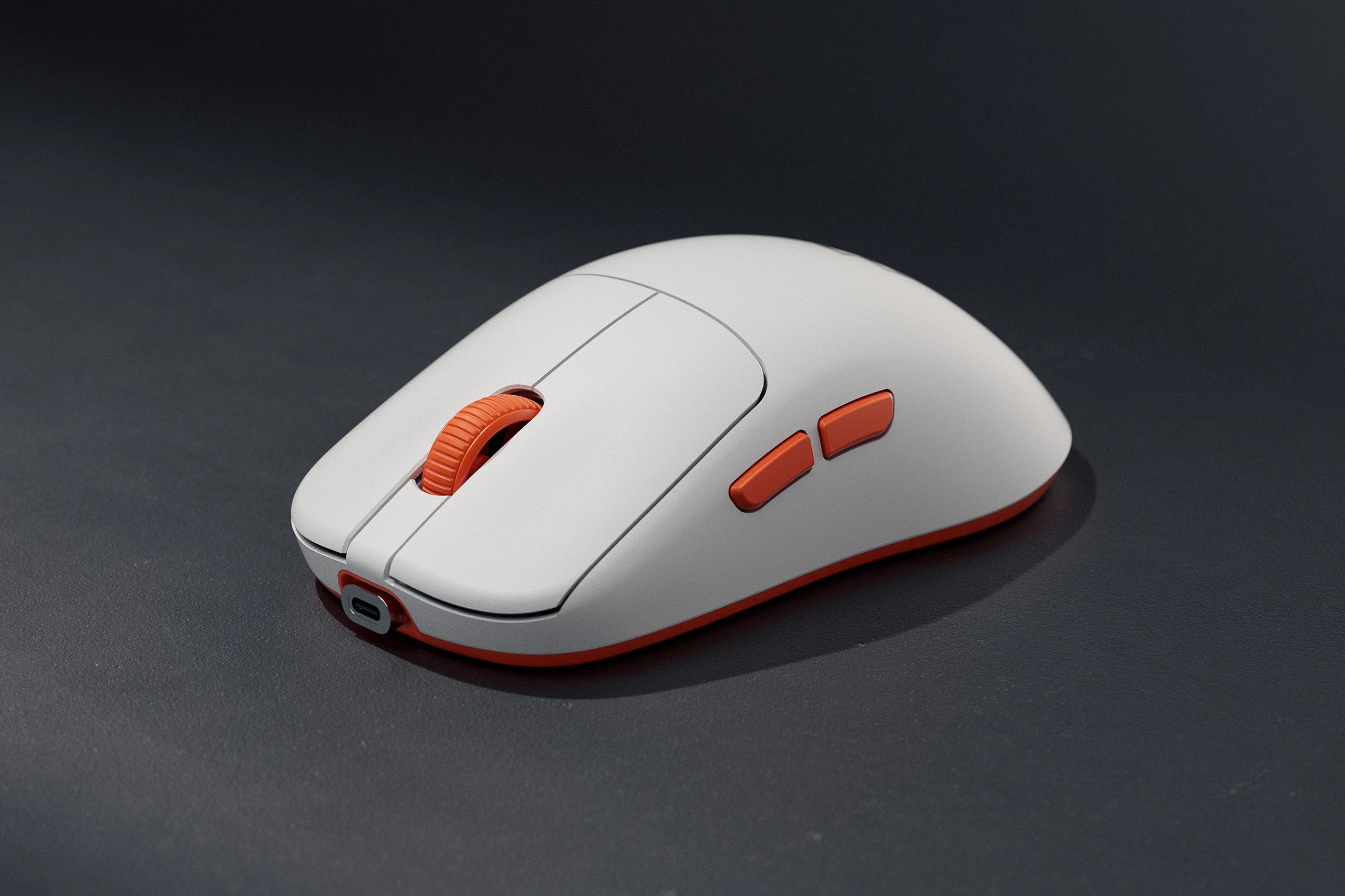 QwertyKey Falcon Alb 8K Gaming Egér, 30.000 DPI, Bluetooth vezeték nélküli Trio mód, Pixart 3950