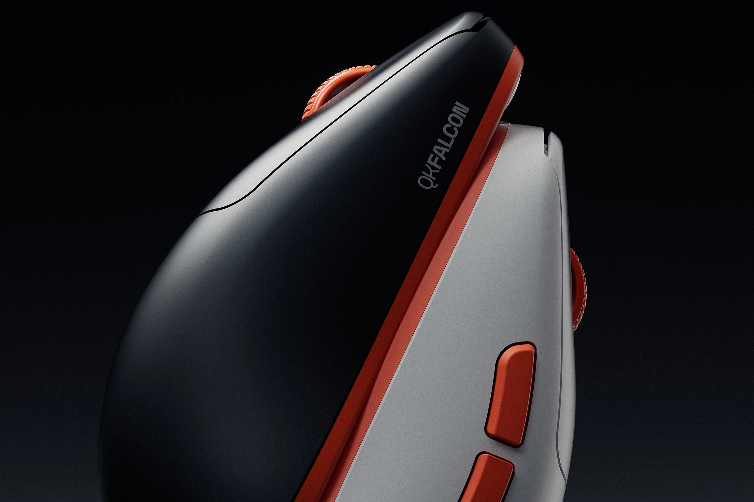 QwertyKey Falcon Alb 8K Gaming Egér, 30.000 DPI, Bluetooth vezeték nélküli Trio mód, Pixart 3950