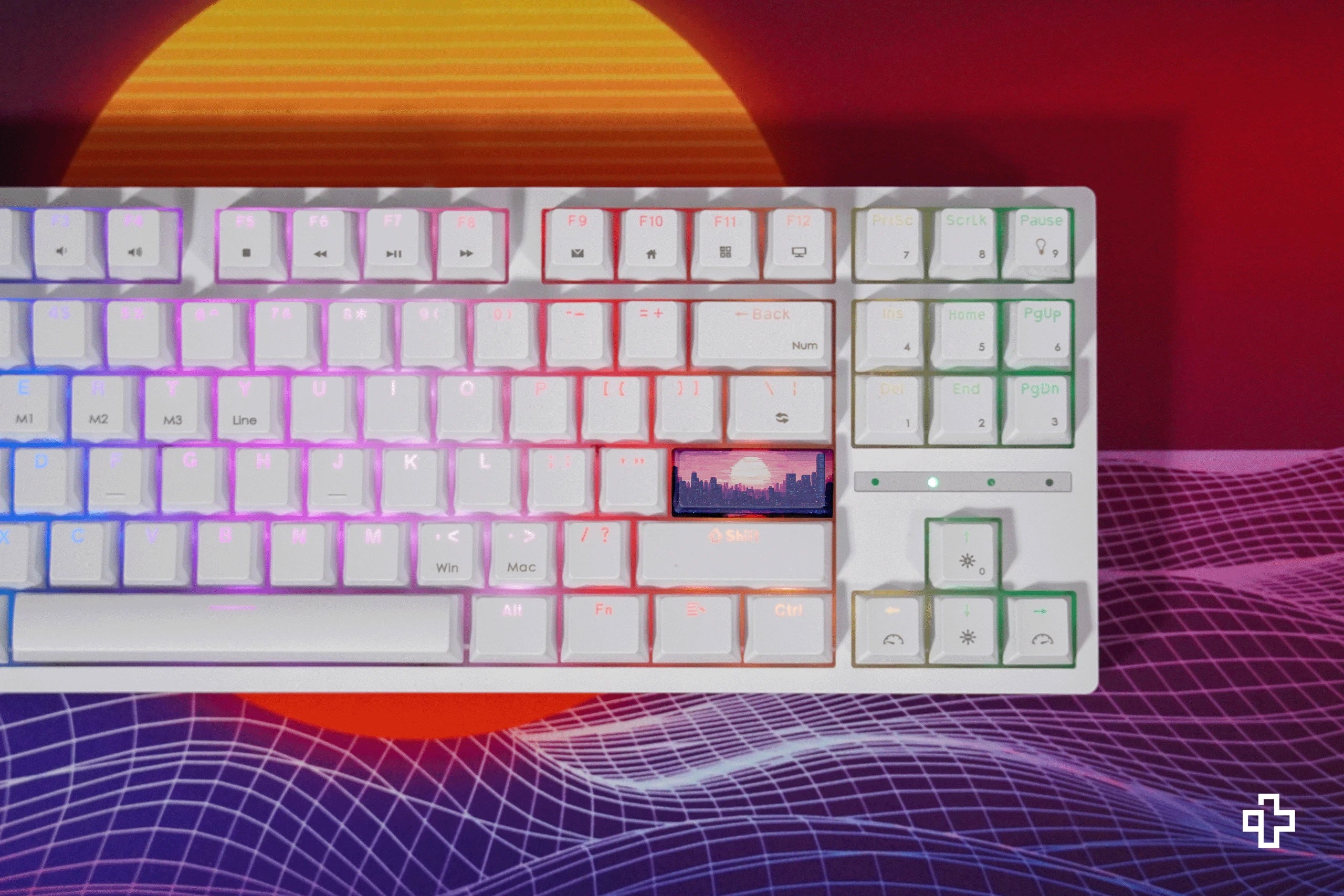QwertyKey H87 Alba Bluetooth Vezeték nélküli Hotswap RGB Mechanikus Gaming Billentyűzet
