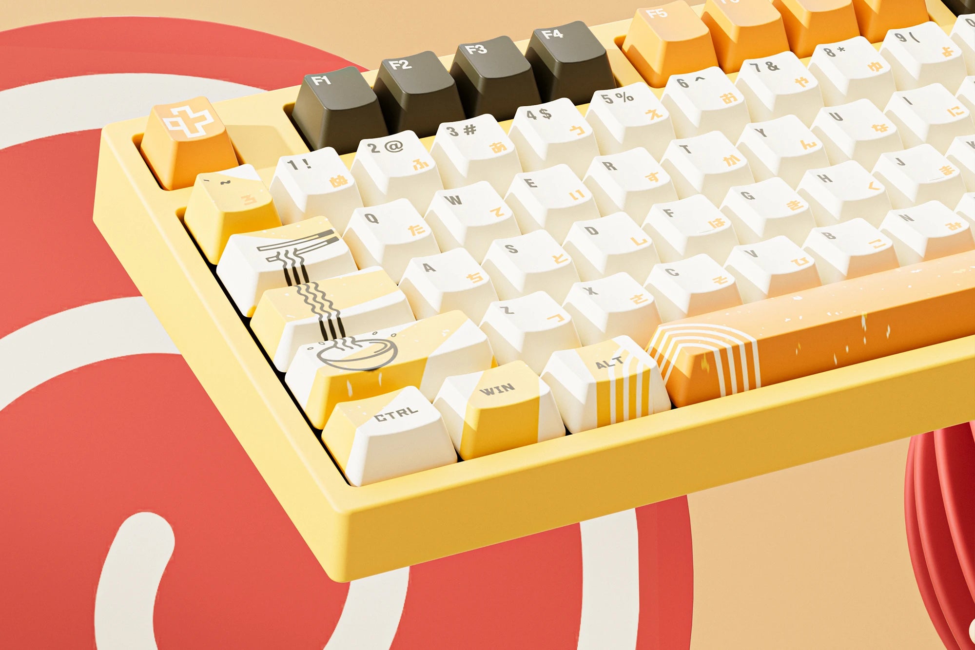 QwertyKey75 Ramen Bluetooth Vezeték nélküli Hotswap RGB Gasket Mounted Mechanikus Játékbillentyűzet