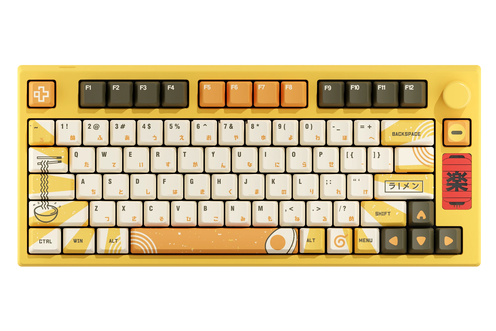 QwertyKey75 Ramen Bluetooth Vezeték nélküli Hotswap RGB Gasket Mounted Mechanikus Játékbillentyűzet