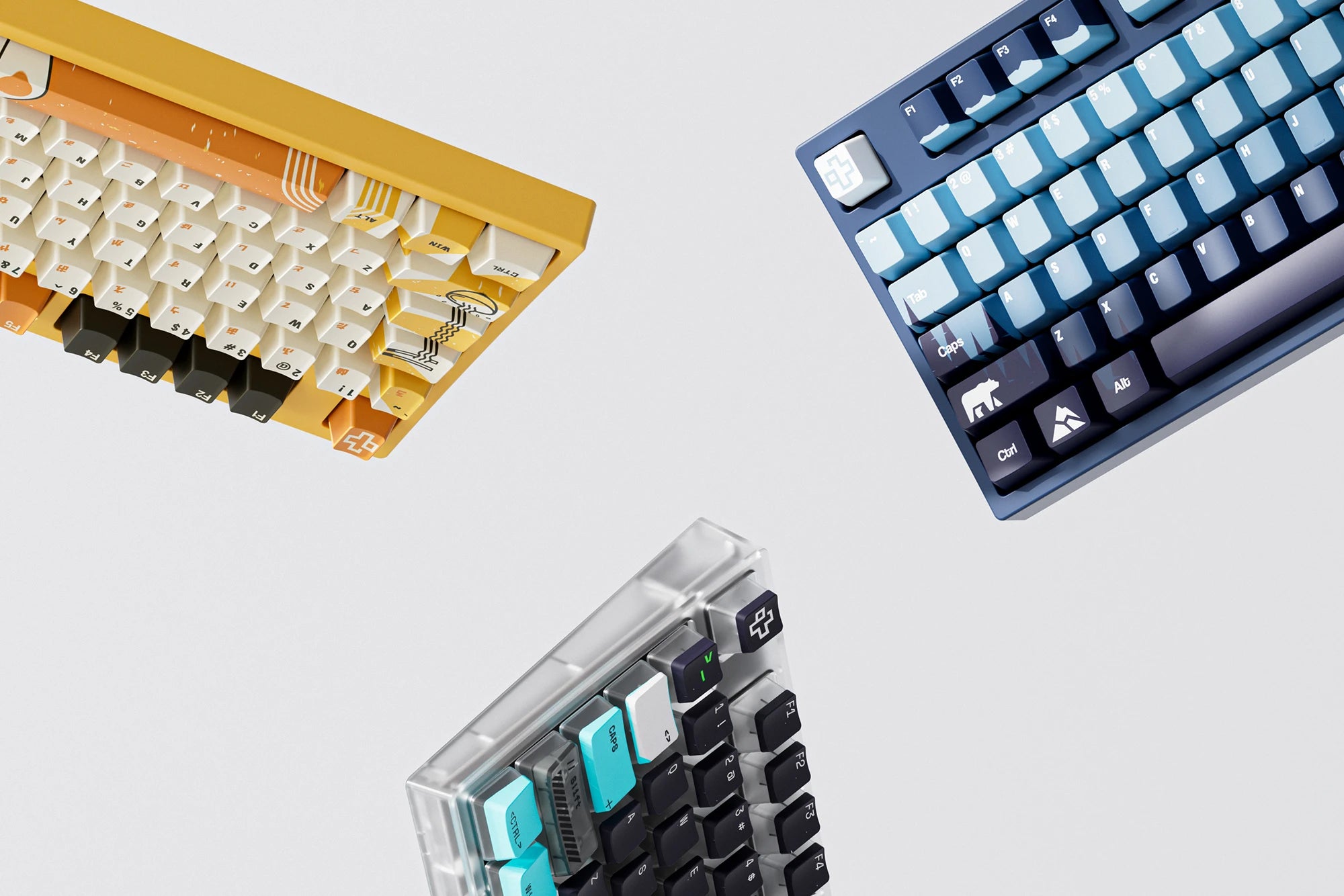 QwertyKey75 Terminál Bluetooth Vezeték nélküli Hotswap RGB VIA/QMK Gasket Rögzített Mechanikus Játékbillentyűzet