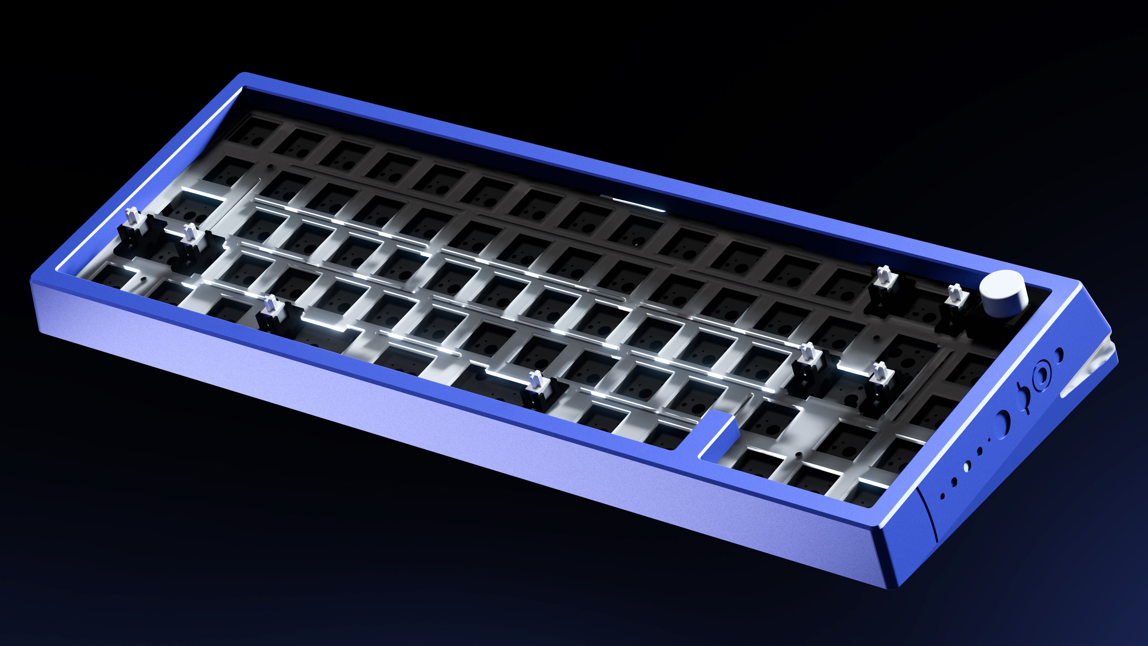 QwertyKey x Meletrix Zoom65 V3 Liftoff, alumínium egyedi billentyűzet, Bluetooth, vezeték nélküli, QMK/VIA, teljes RGB