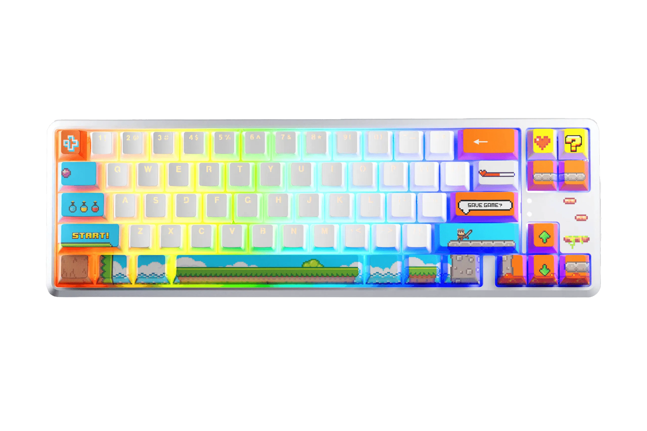 QwertyKey65 Arcade Hotswap RGB Mechanikus Játékbillentyűzet