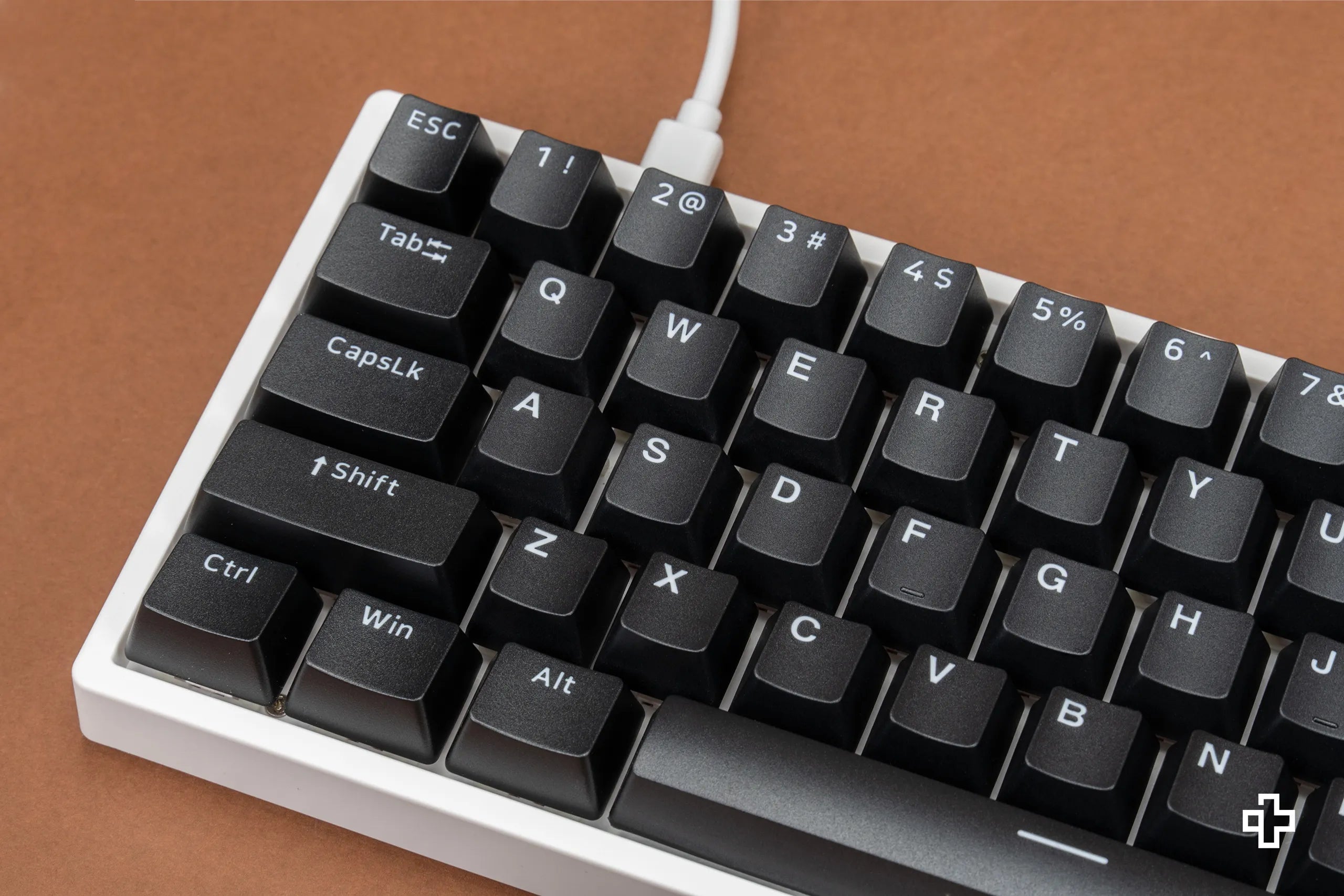 Állítsa be az íz QwertyKey WoB V2 Fehér Fekete PBT Dupla Lövés Profil OEM