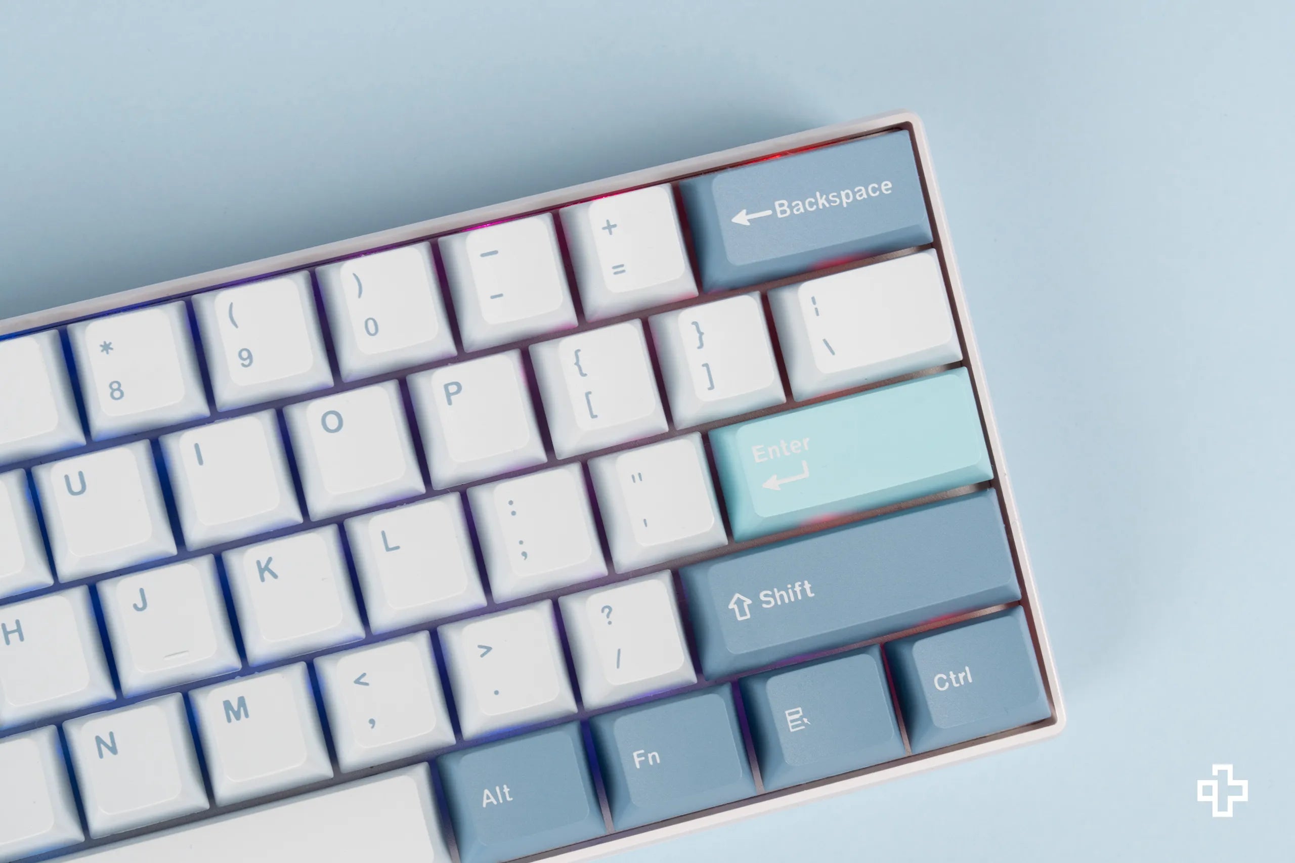 Állítsa be az íz QwertyKey Iceberg PBT Double Shot Profil OEM