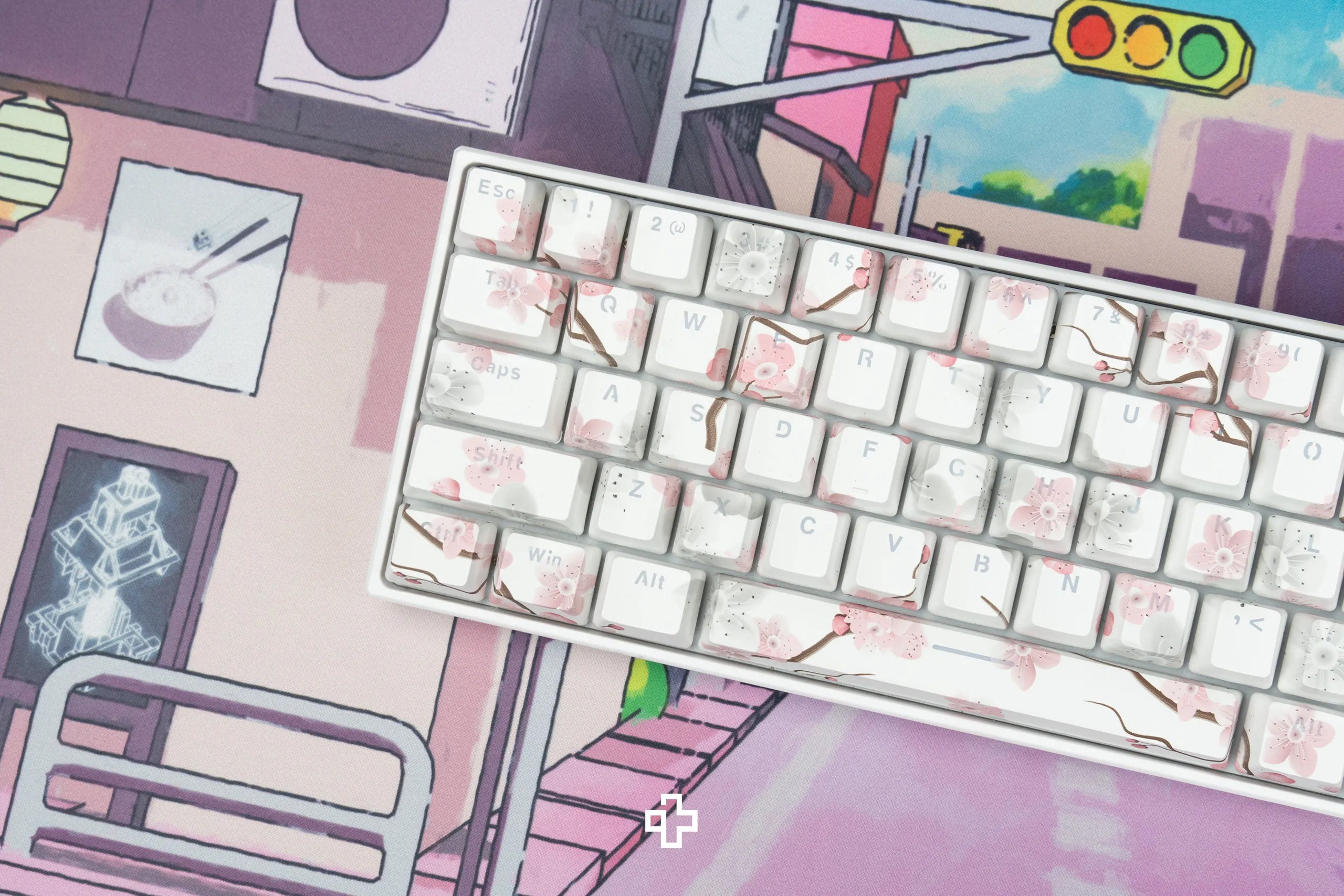 Set Taste Sakura Áttetsző Profil OEM Anyag ABS dupla lövés